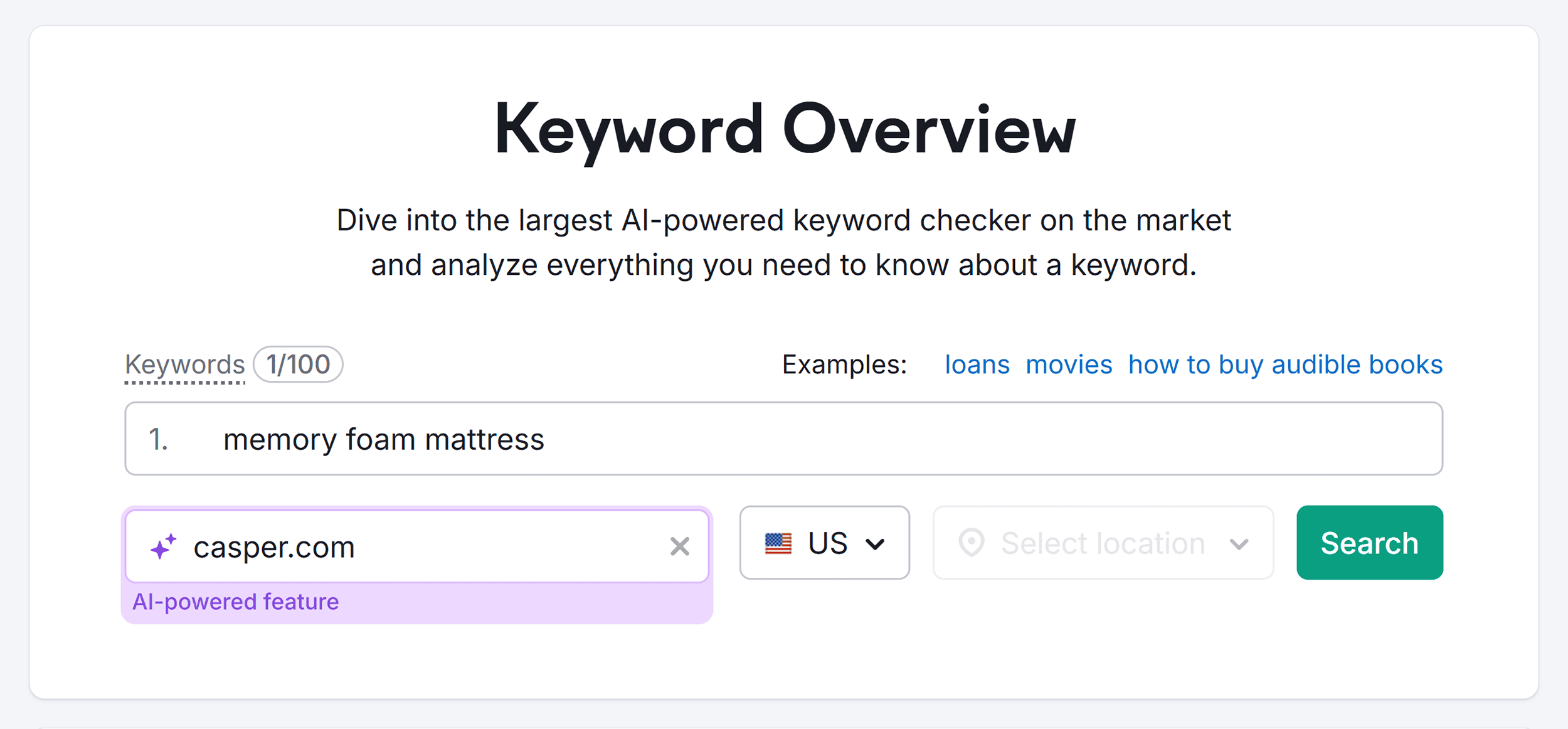Keyword Overview – Memory foam mattress – Search