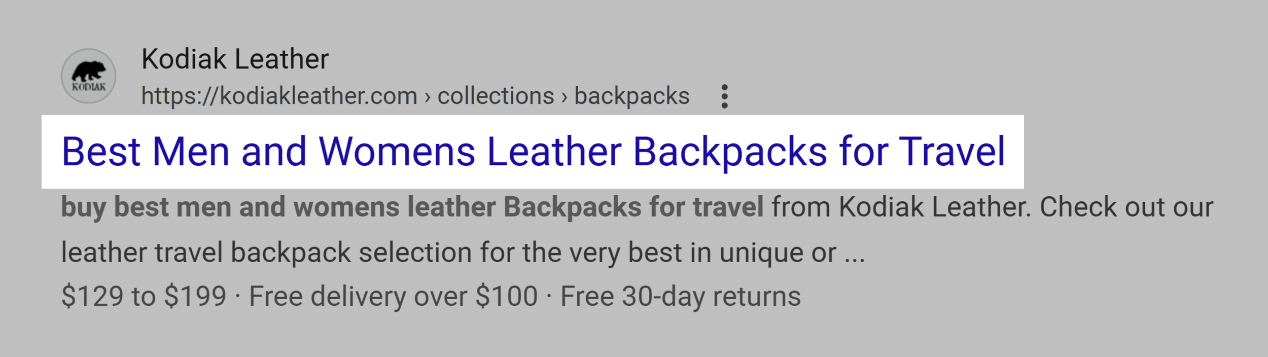Kodiak Leather – Buy leather backpack