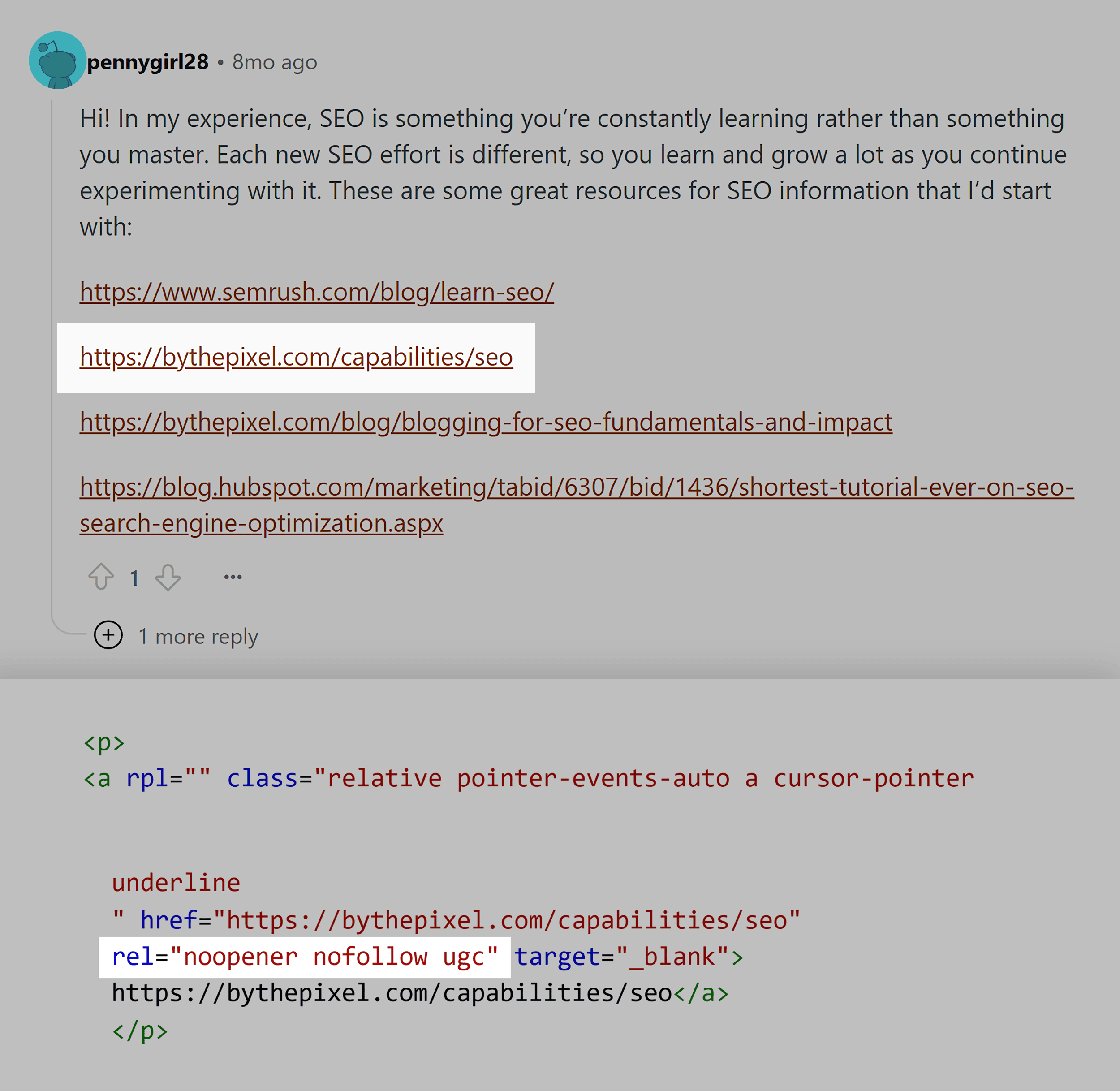 Reddit – UGC links