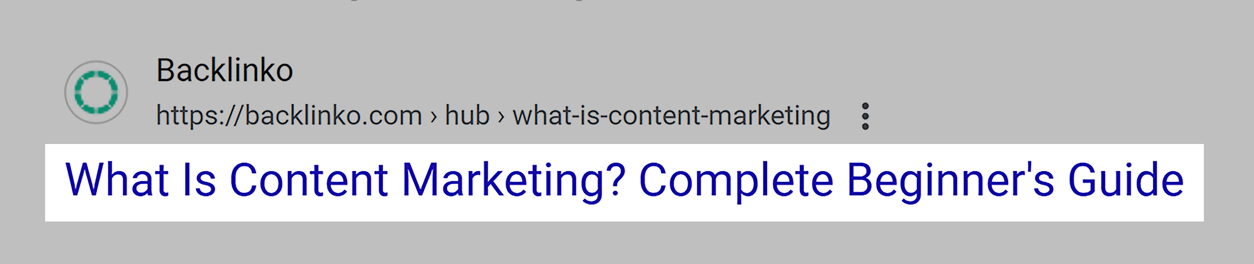 What is Content Marketing – Title tag