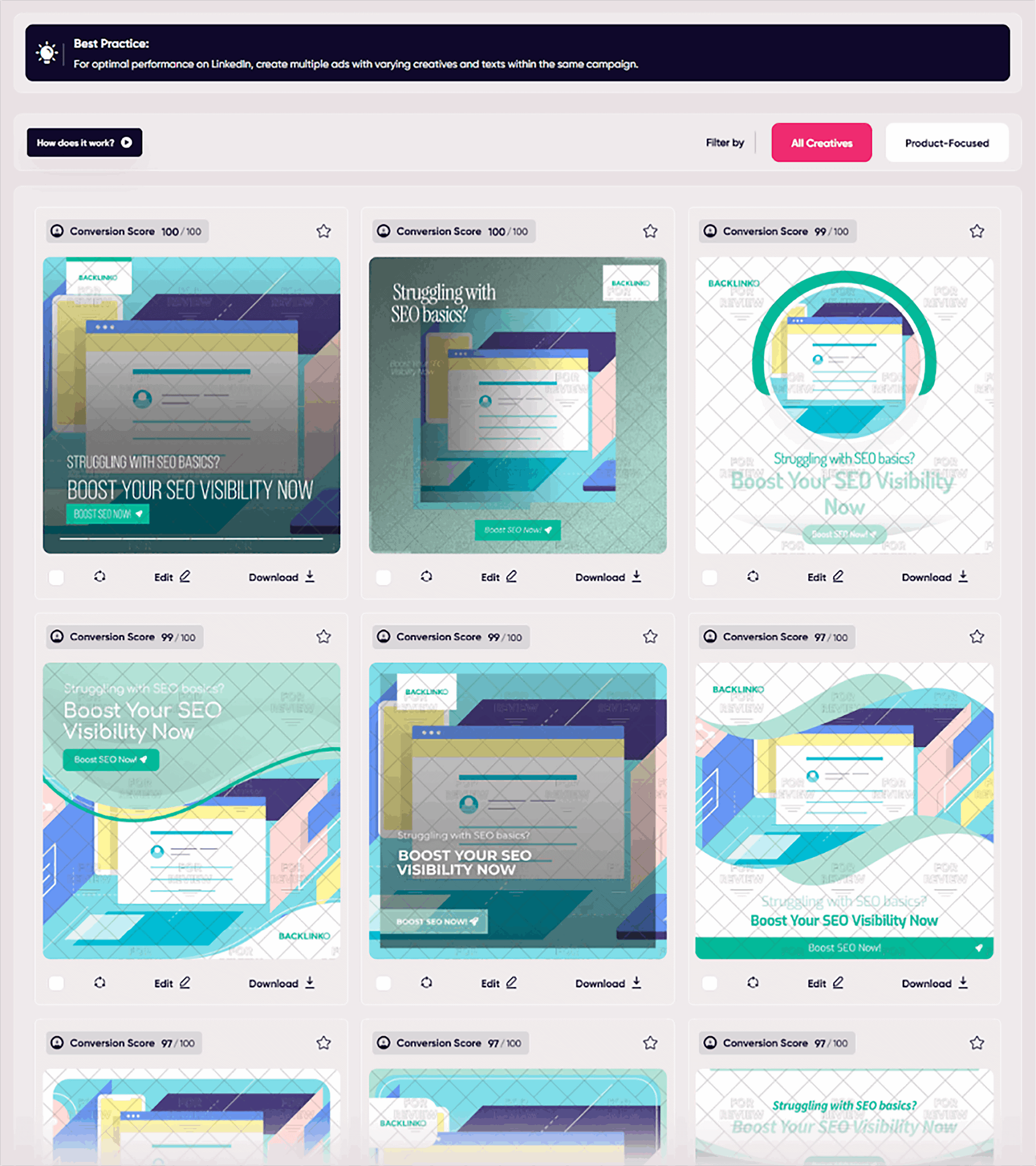 AdCreative – Generate batch of ad variants