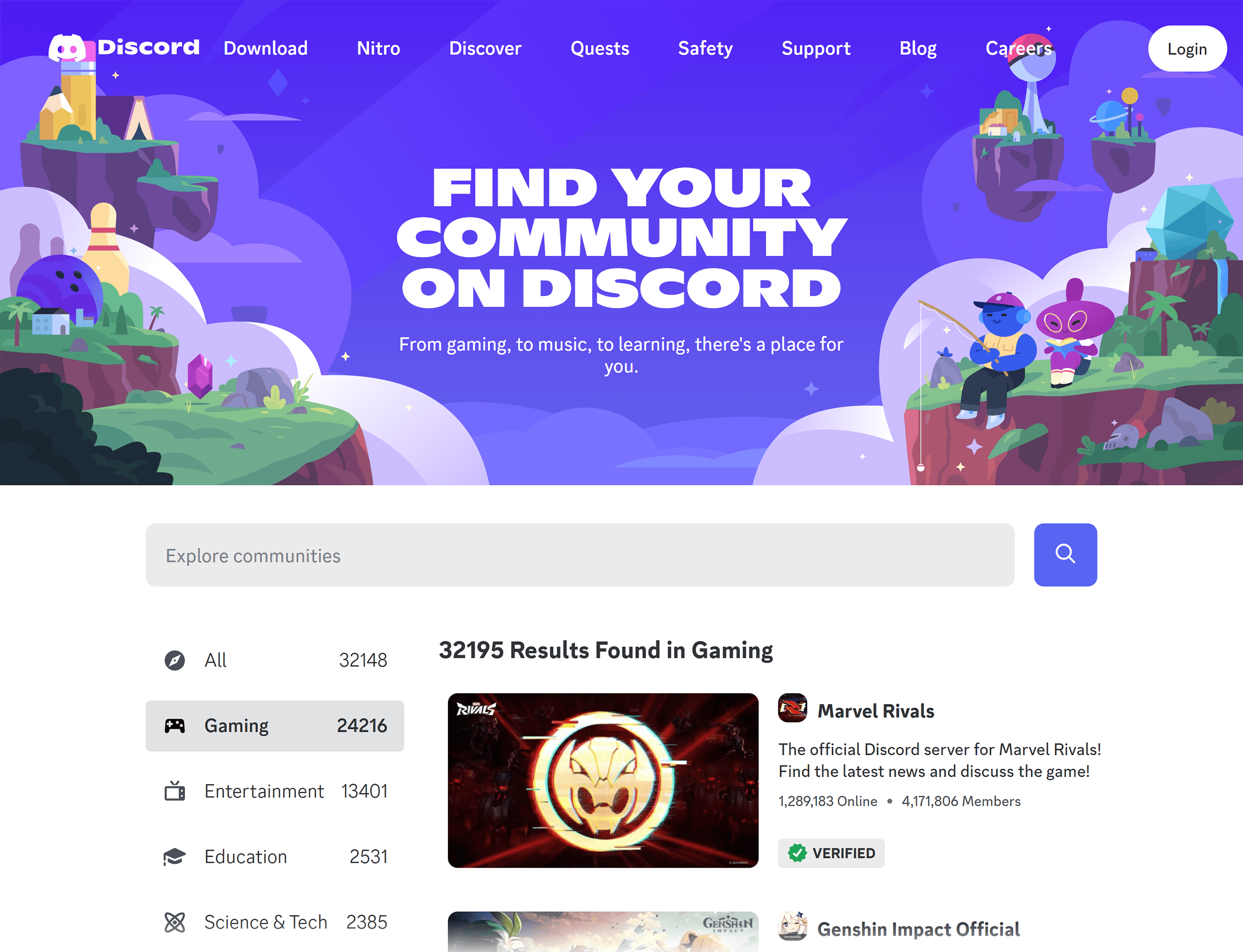 Discord – Homepage