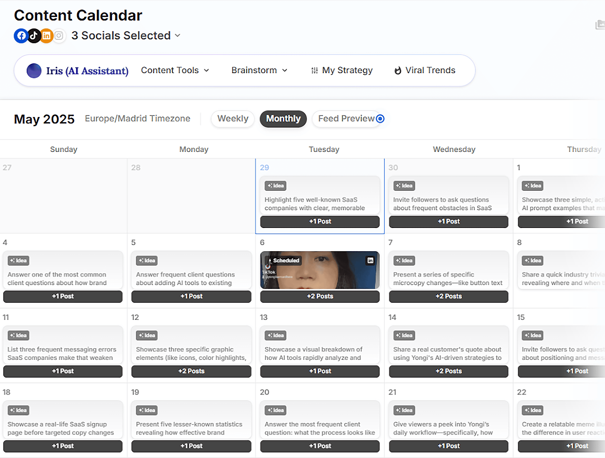 Flick – Content Calendar