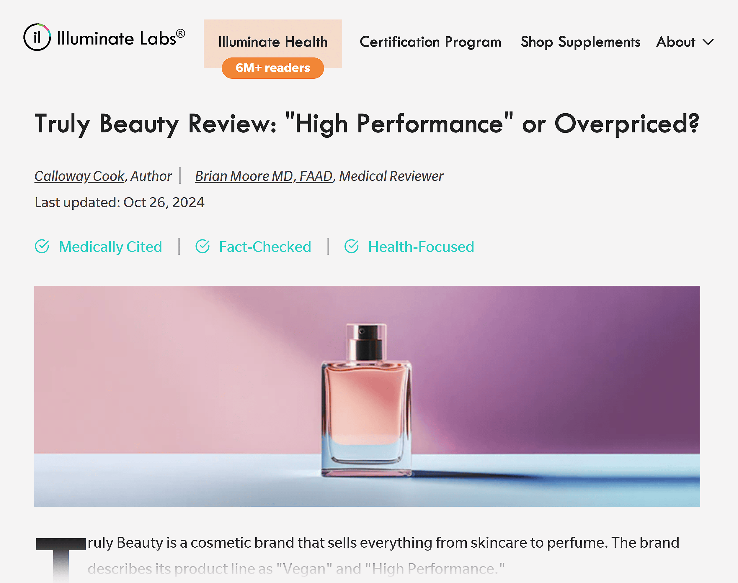 Illuminate Labs – 博客健康 – Truly Beauty 评测 Illuminate Labs – Blog Health – Truly Beauty review