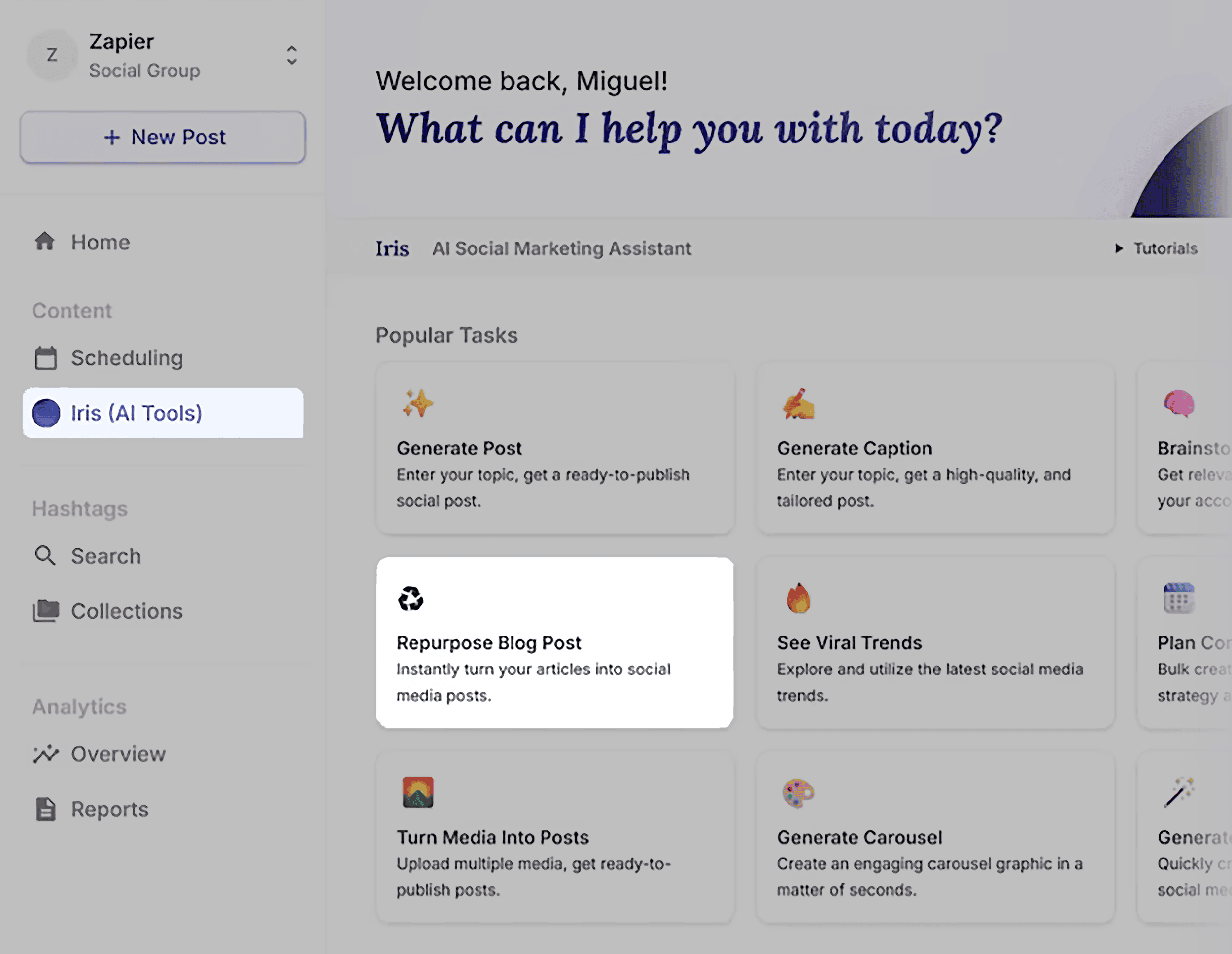 Iris – Repurpose long form content