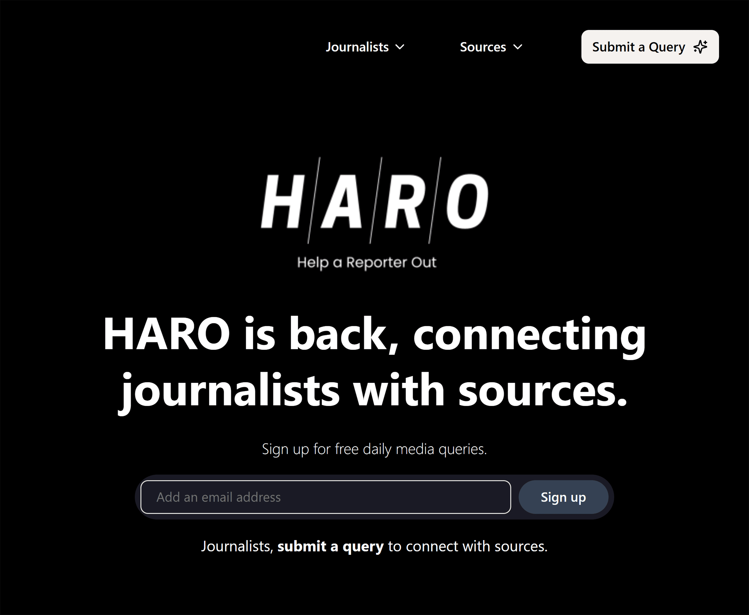 Help a Reporter – Homepage Help a Reporter – Homepage