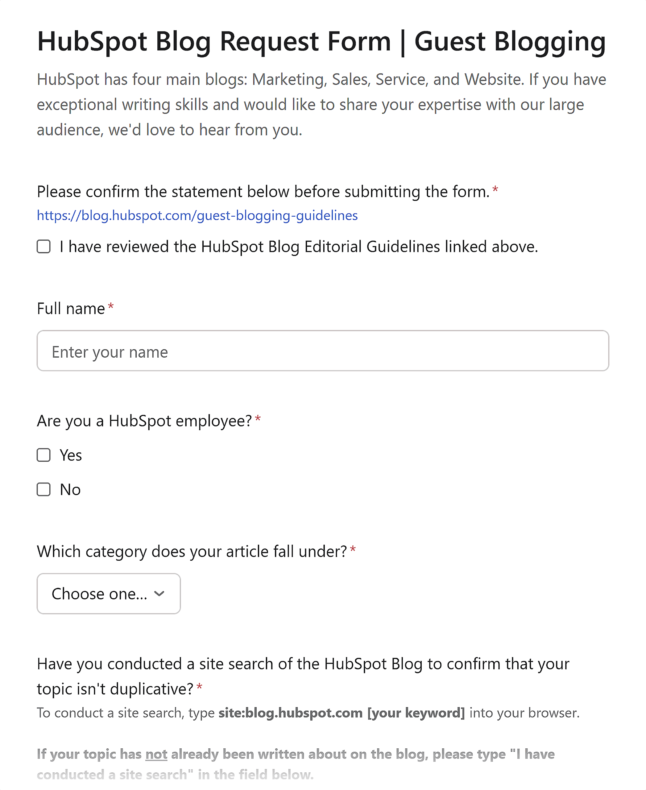 HubSpot – Blog Request Form HubSpot – Blog Request Form