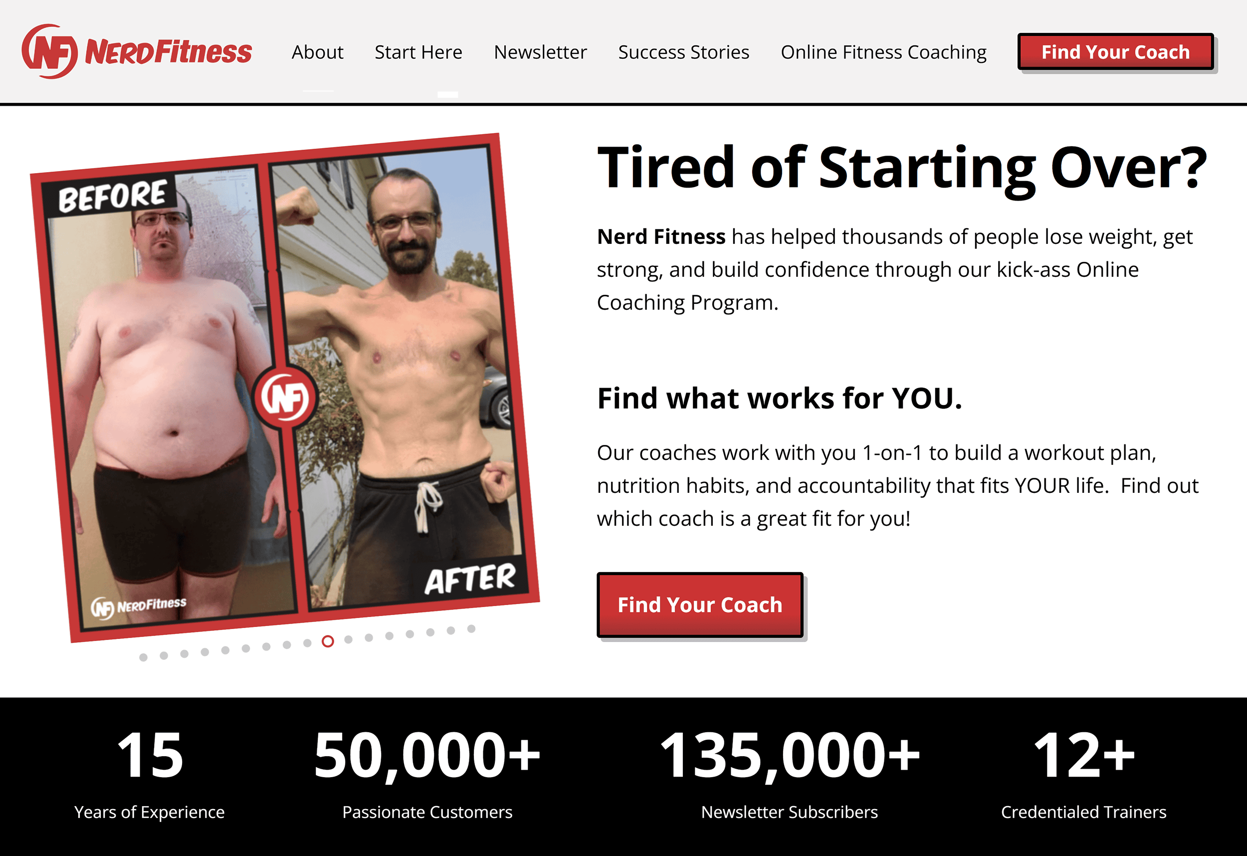 NerdFitness – 主页 NerdFitness – Homepage