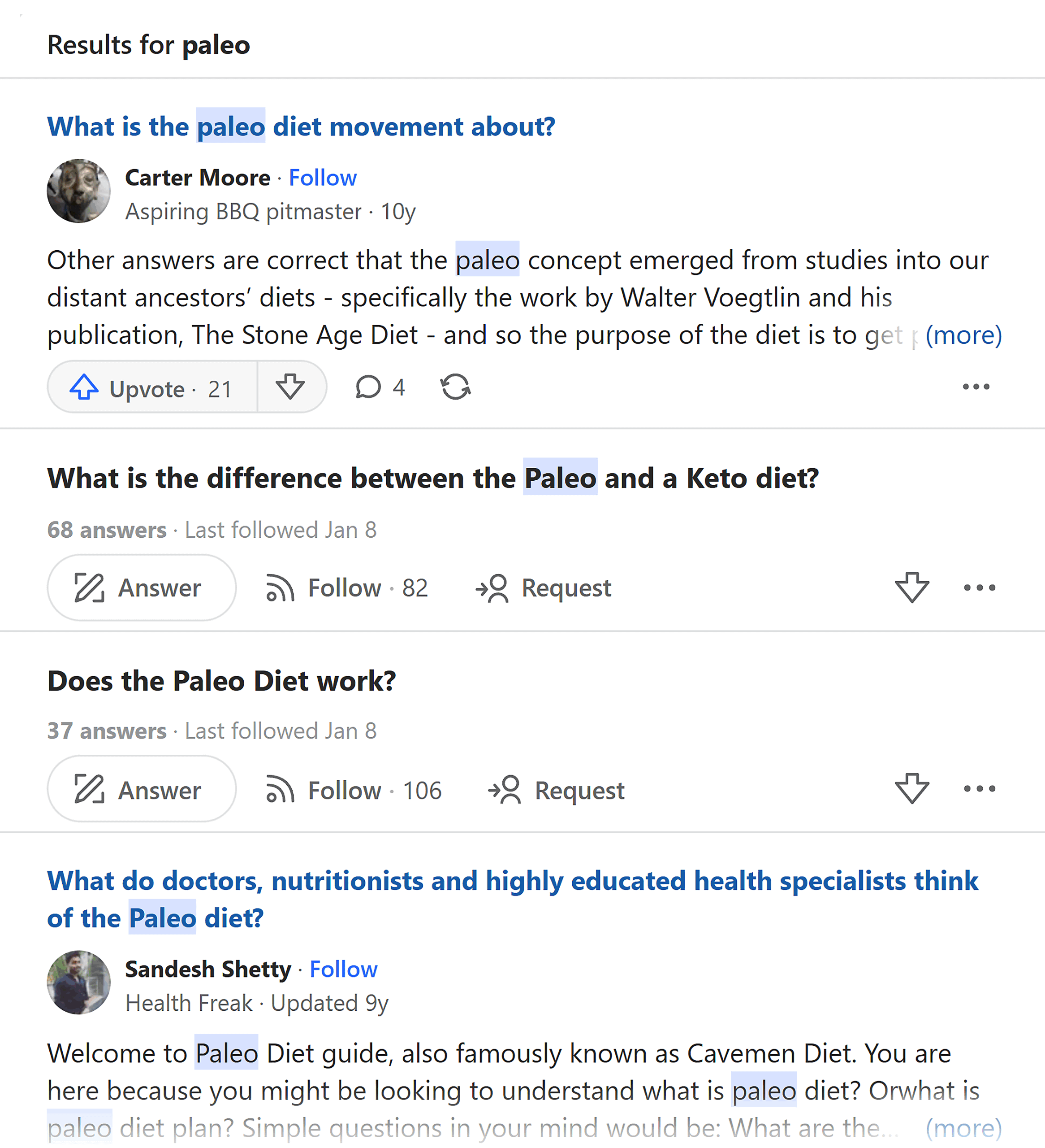 Quora – 古 Quora – Paleo