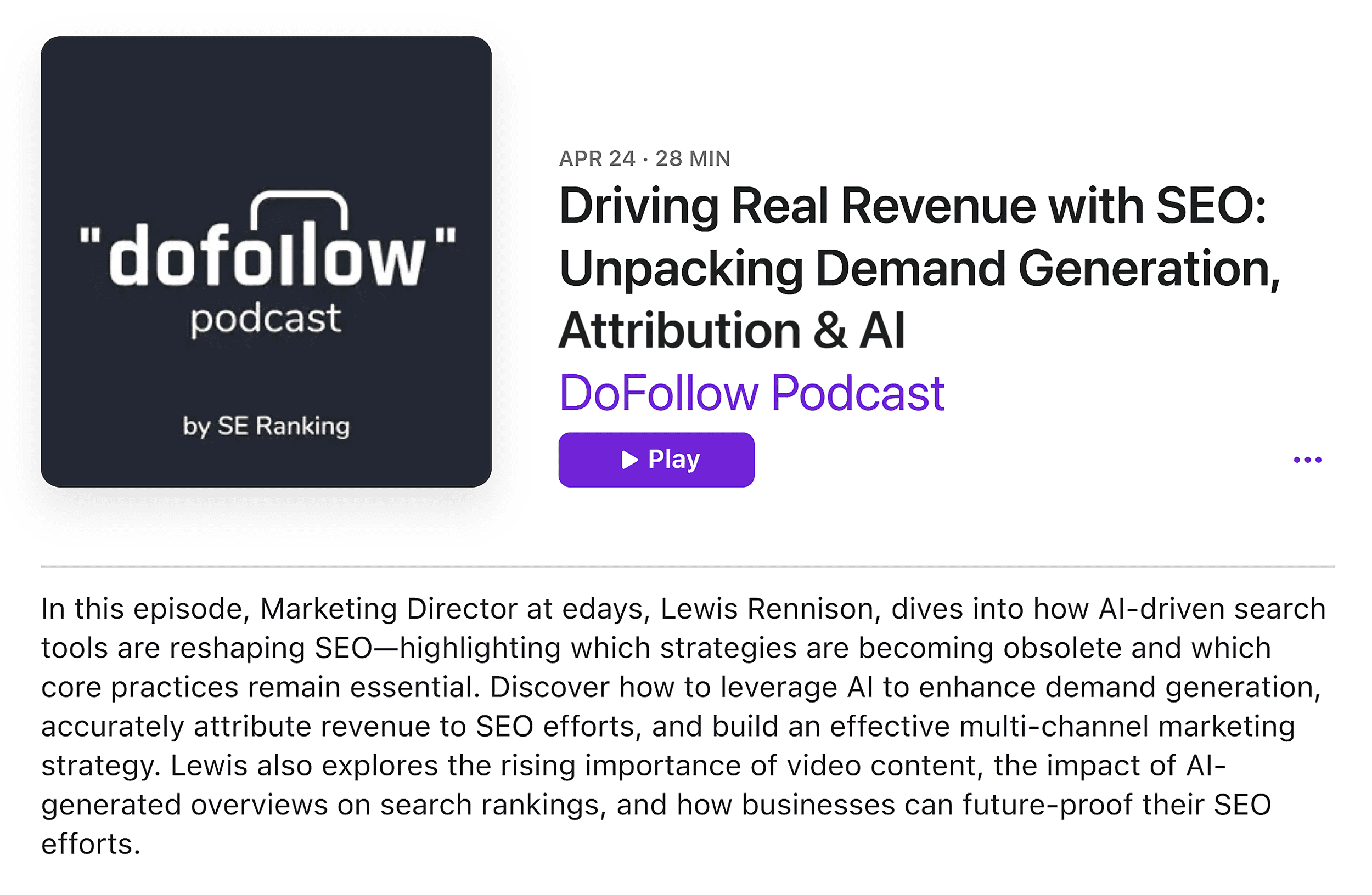 SE 排名 – DoFollow 播客 – 热门话题 SE Ranking – DoFollow Podcast – Killer topics