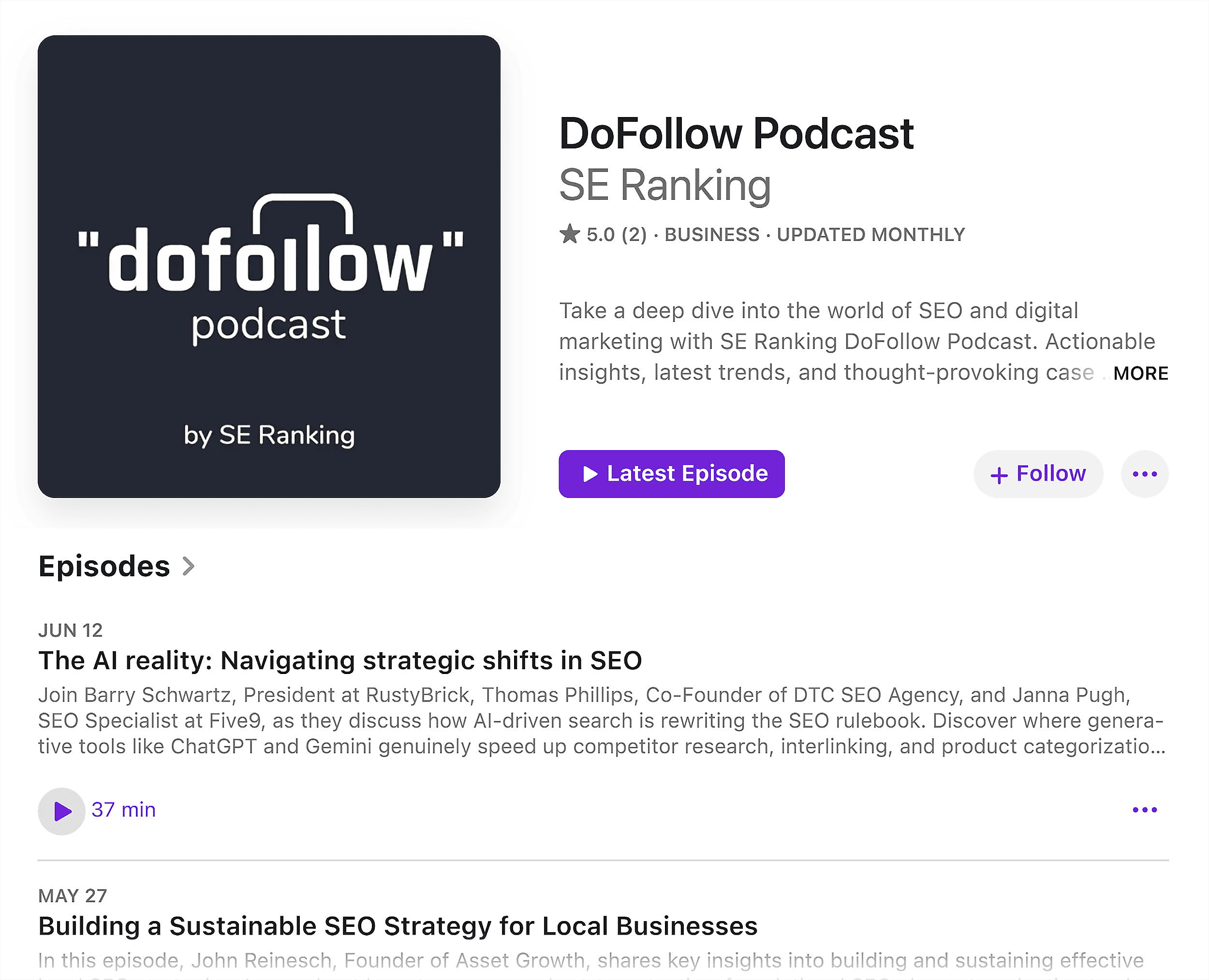 SE 排名 – DoFollow 播客 SE Ranking – DoFollow Podcast