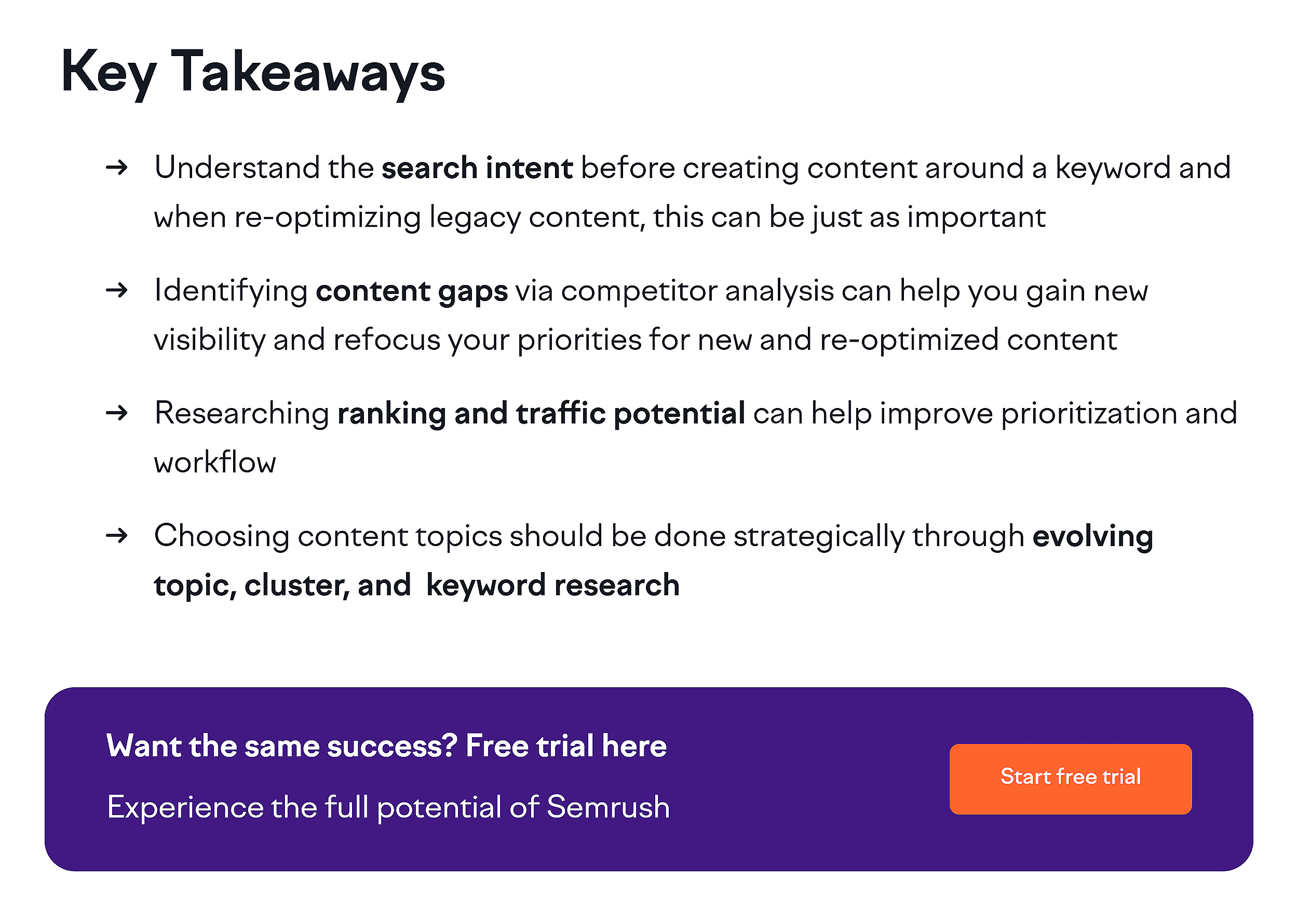 Semrush – 最后提供免费试用 Semrush – Free trial offer at the end