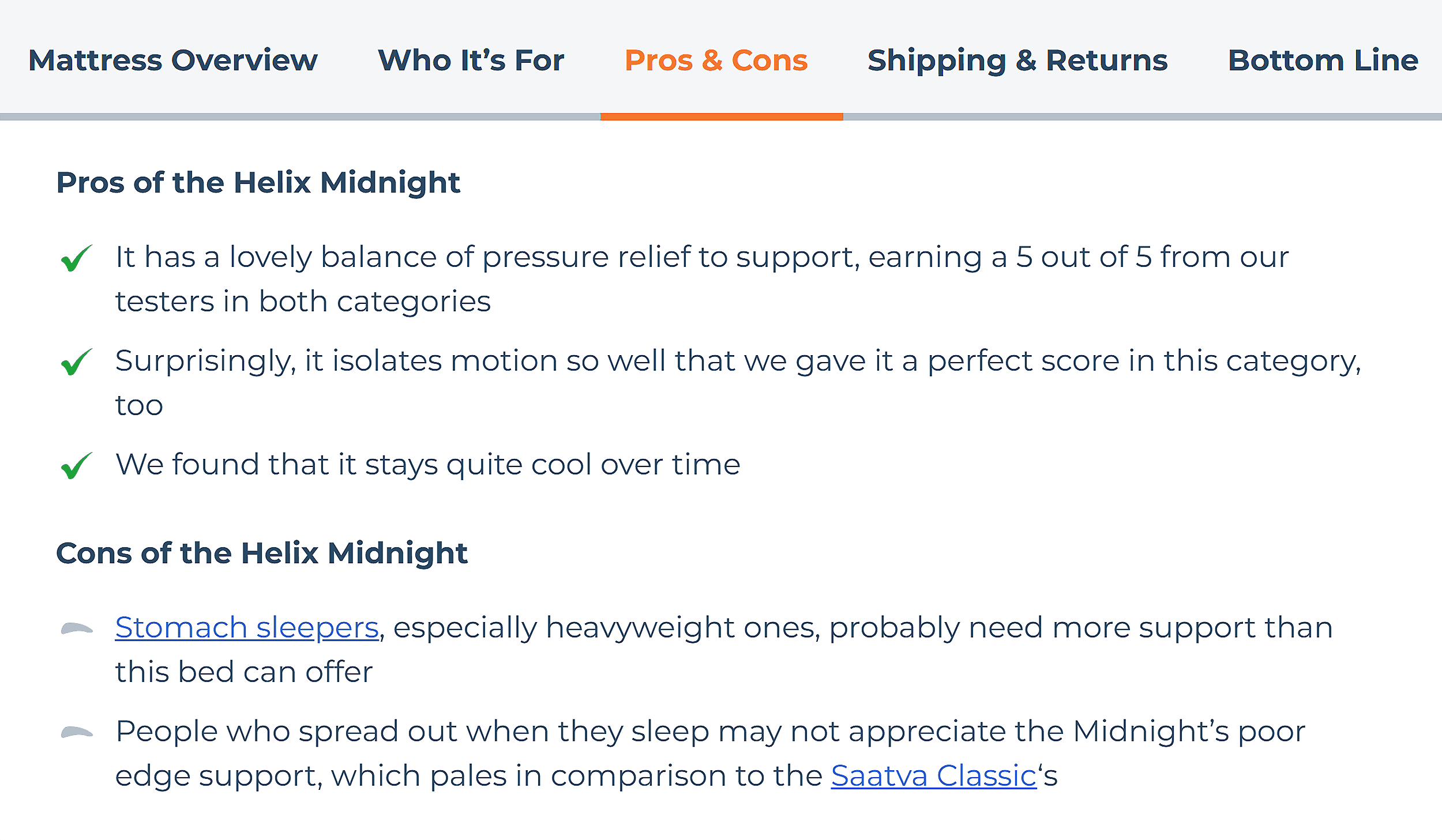 Sleep Advisor – Pros & Cons Sleep Advisor – Pros & Cons