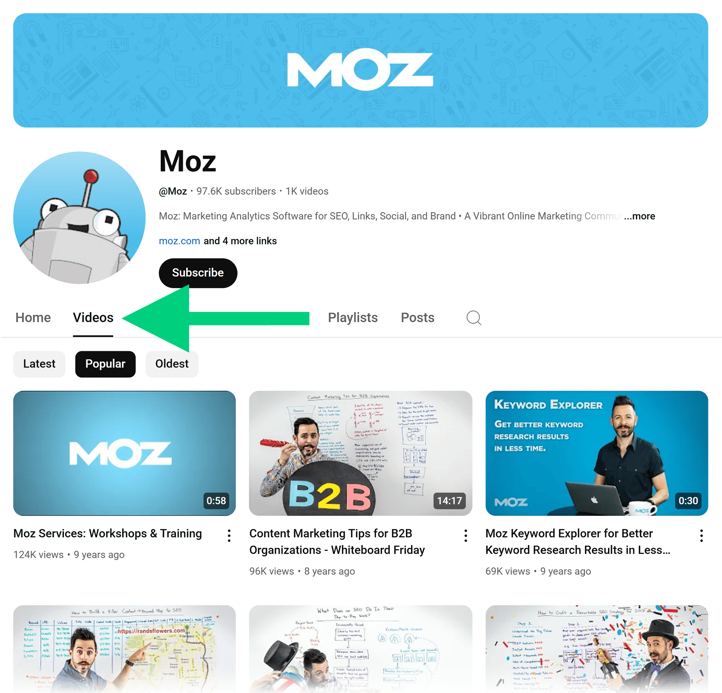 YouTube – 频道 – Moz – 视频 YouTube – Channel – Moz – Videos