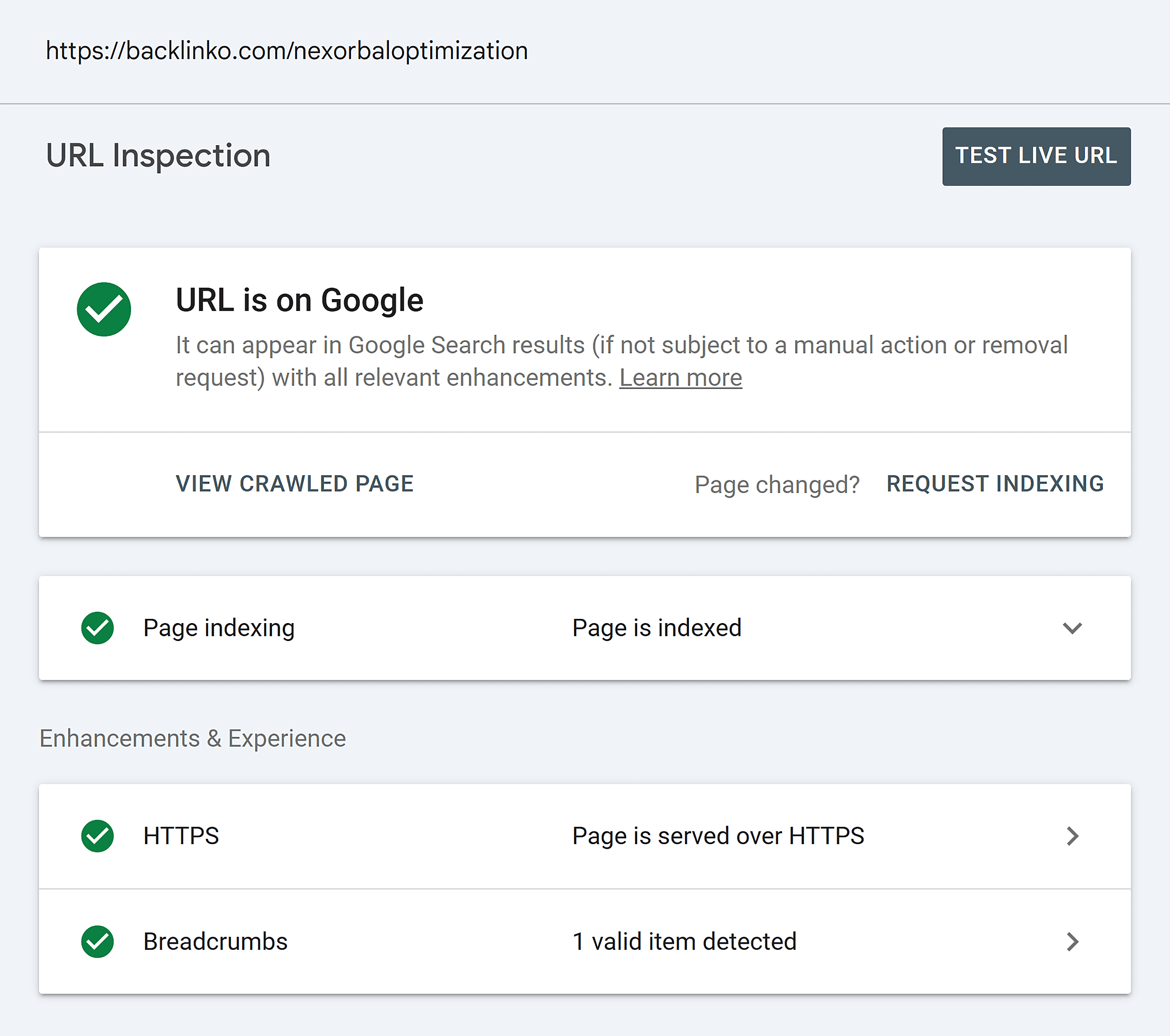 GSC – Inspect – Backlinko – Nexorbaloptimization GSC – Inspect – Backlinko – Nexorbaloptimization