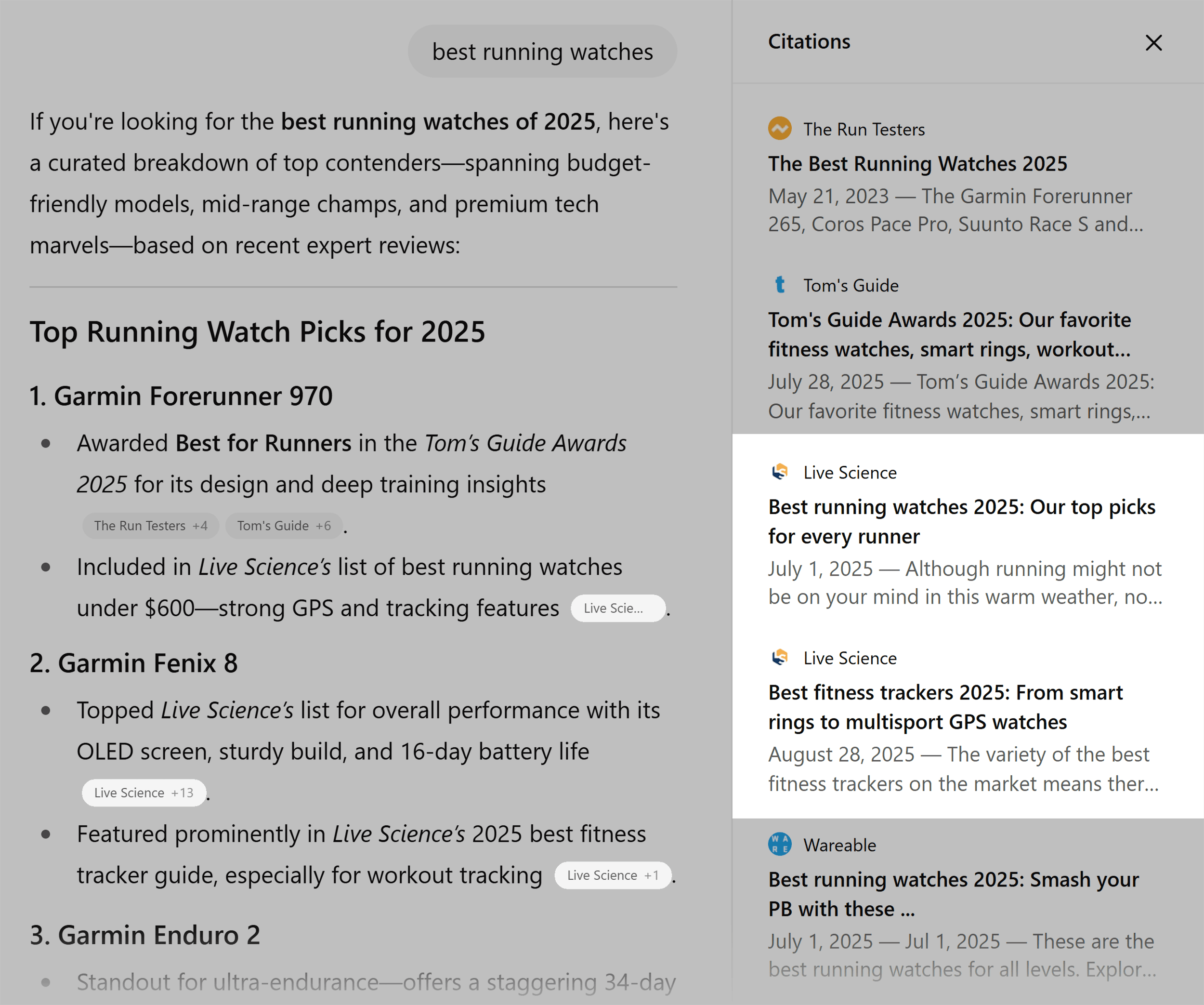 ChatGPT – Running watches – Live Science reviews
