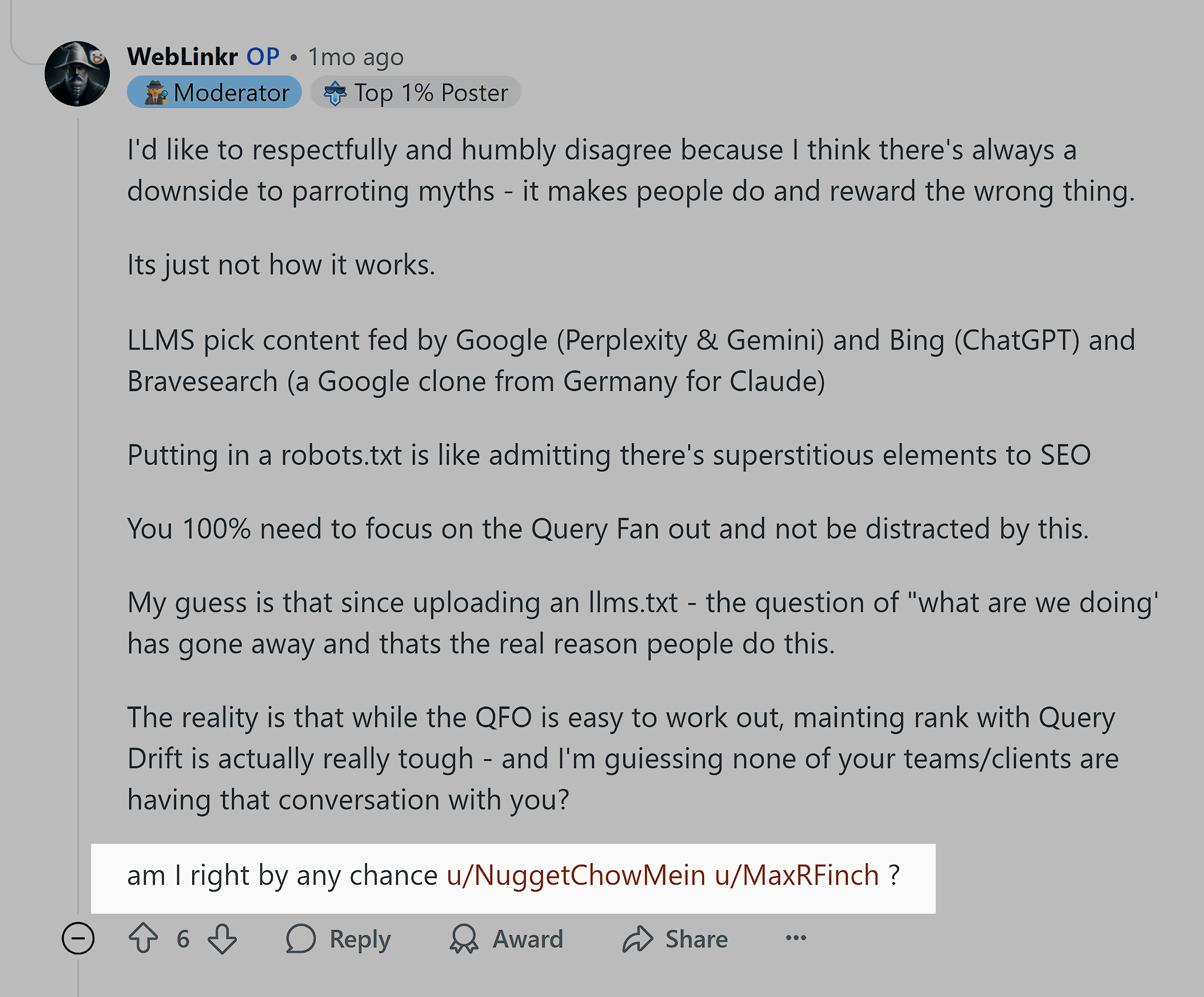 Reddit – Connecting commenters