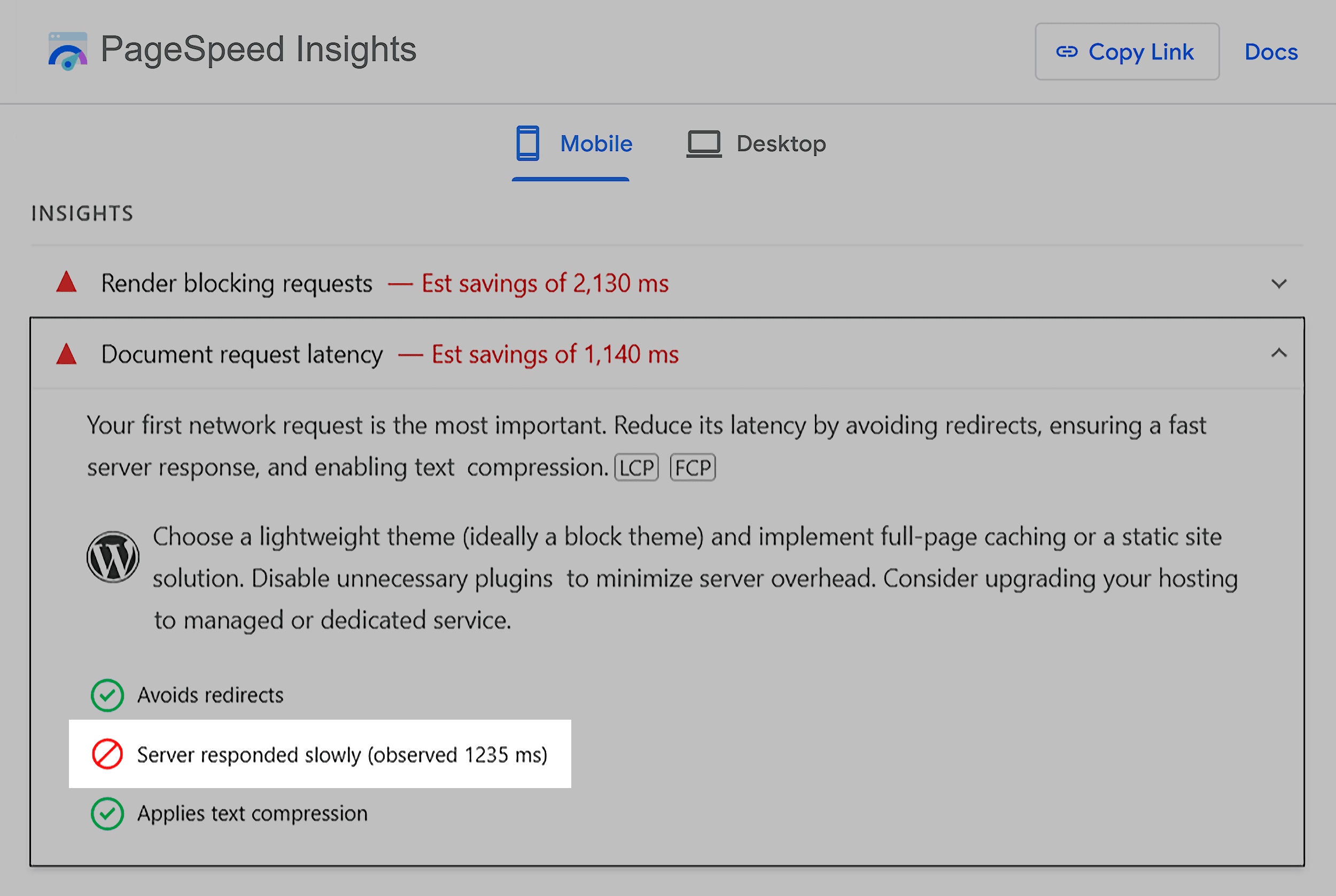 Dynamic SEO Pro PageSpeed Insights – Server responded slowly