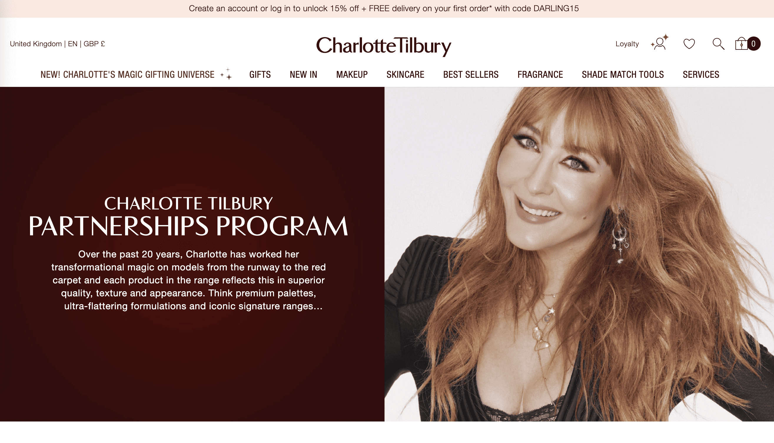 Screenshot Charlotte Tilbury