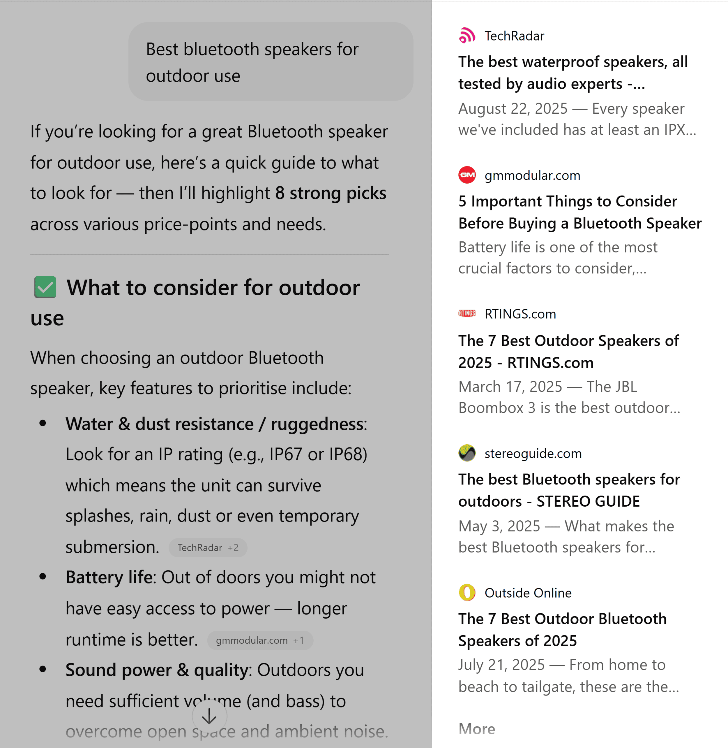 ChatGPT – Bluetooth speakers – Citations