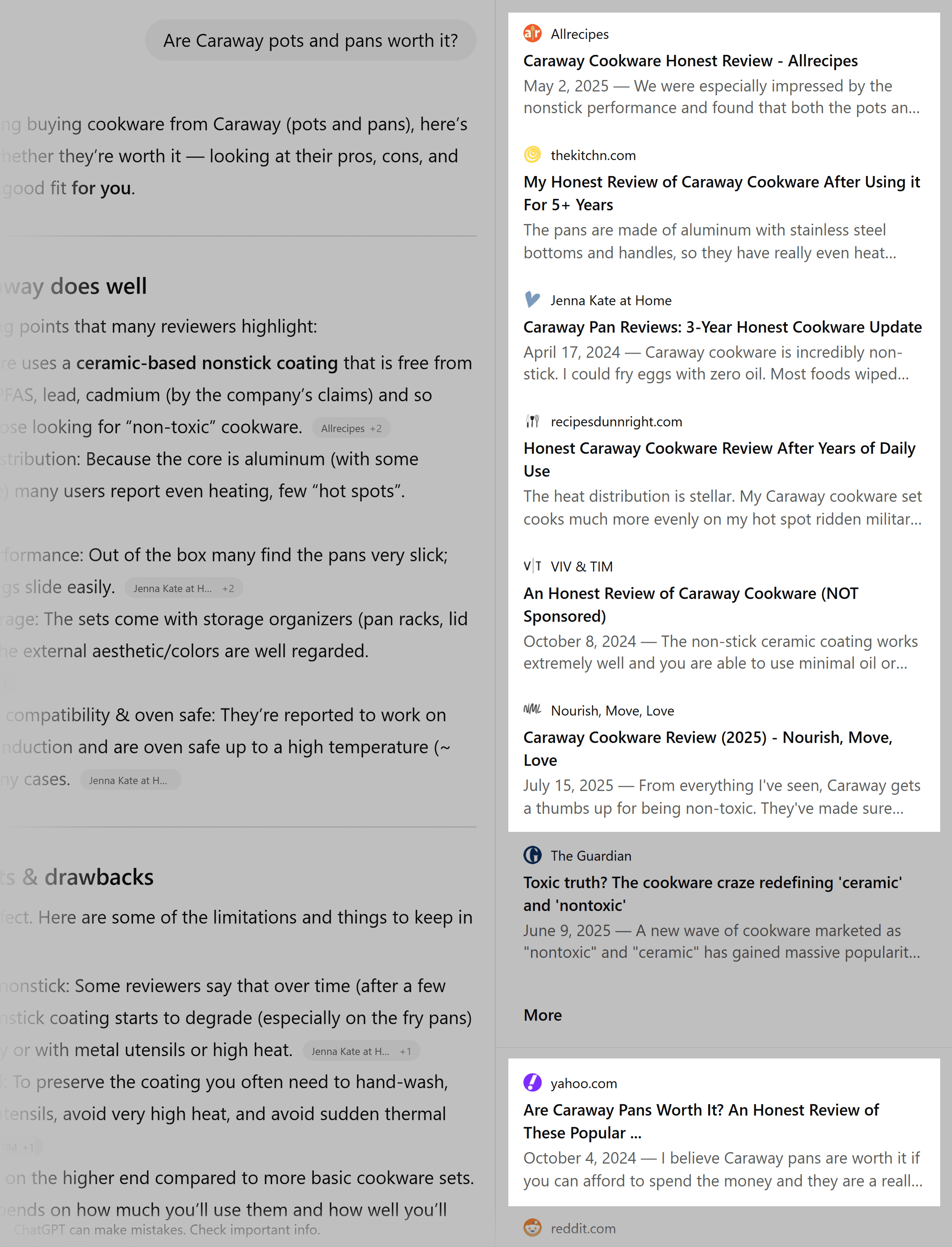 ChatGPT – Caraway – Affiliate links