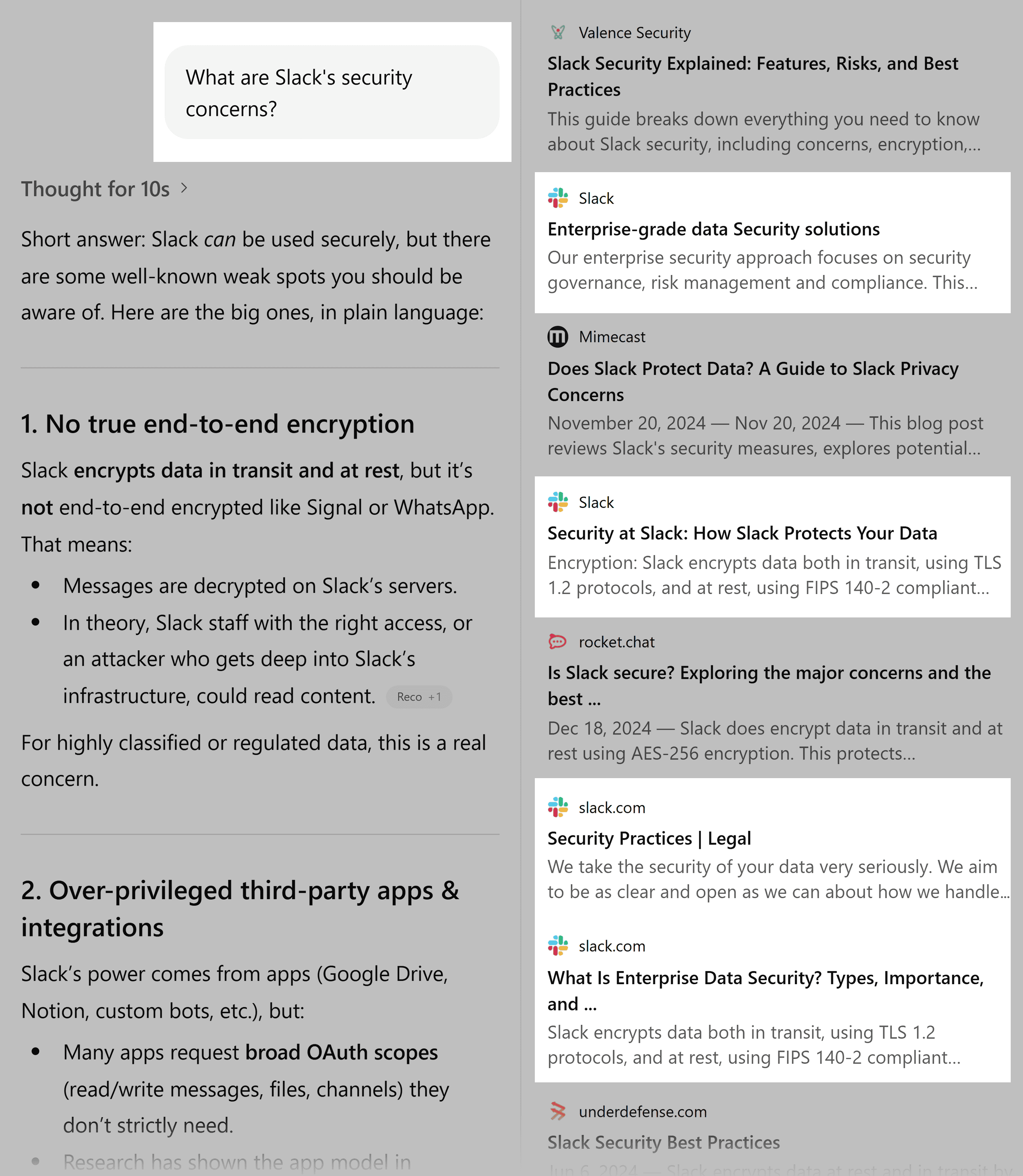 ChatGPT – Slack's security concerns