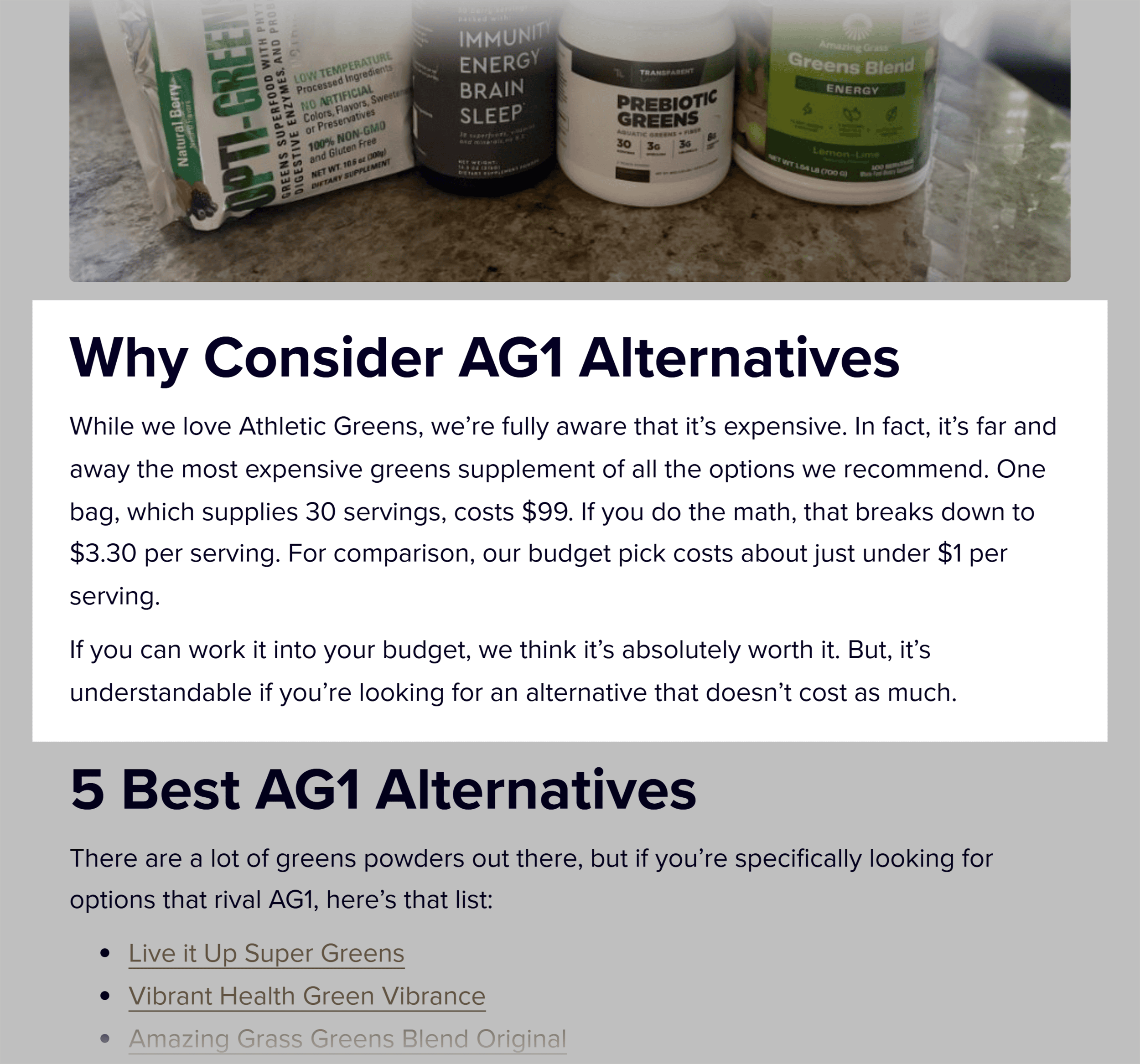 Garage Gym Reviews – Athletic Greens Alternatives