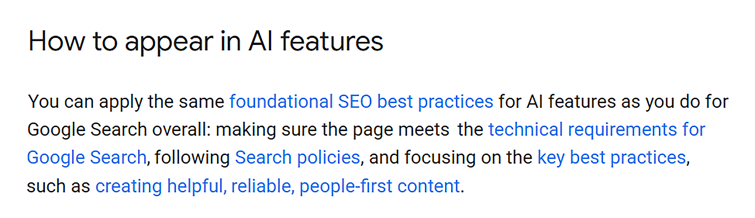How to appear in AI features