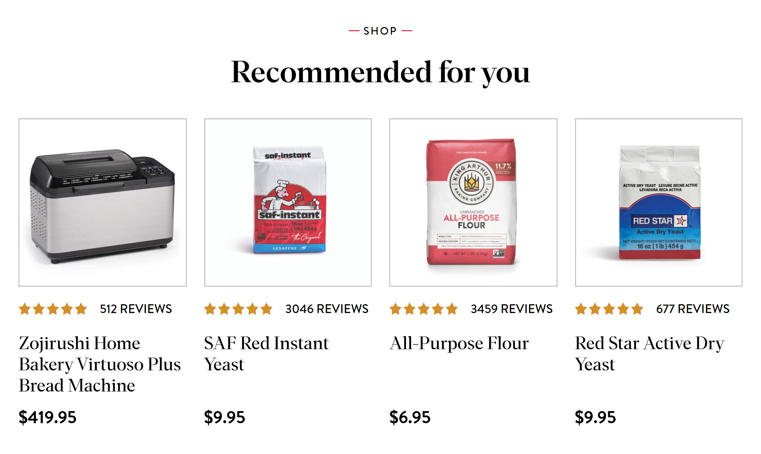 King Arthur Baking – Recommend for you