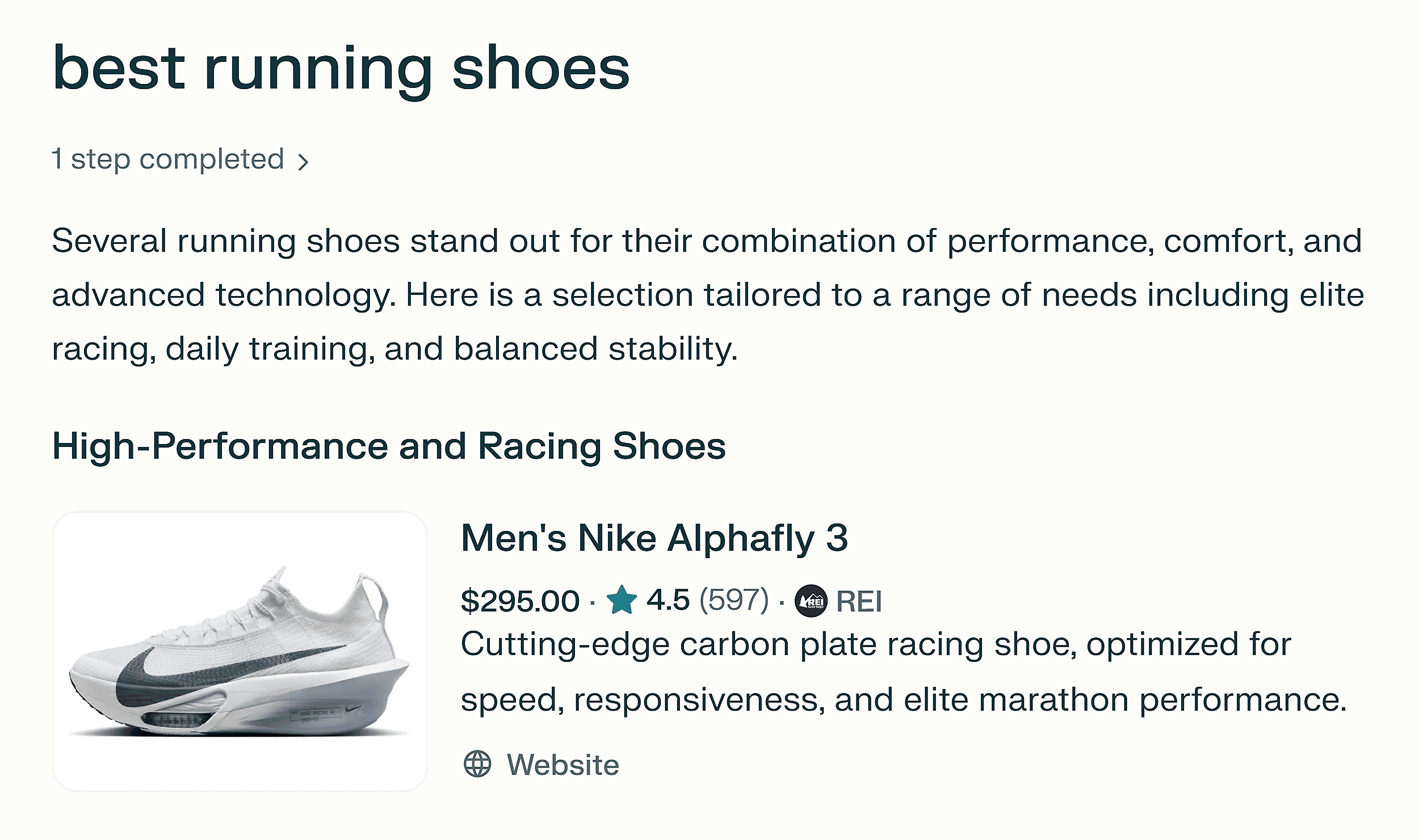 Perplexity – Best running shoes