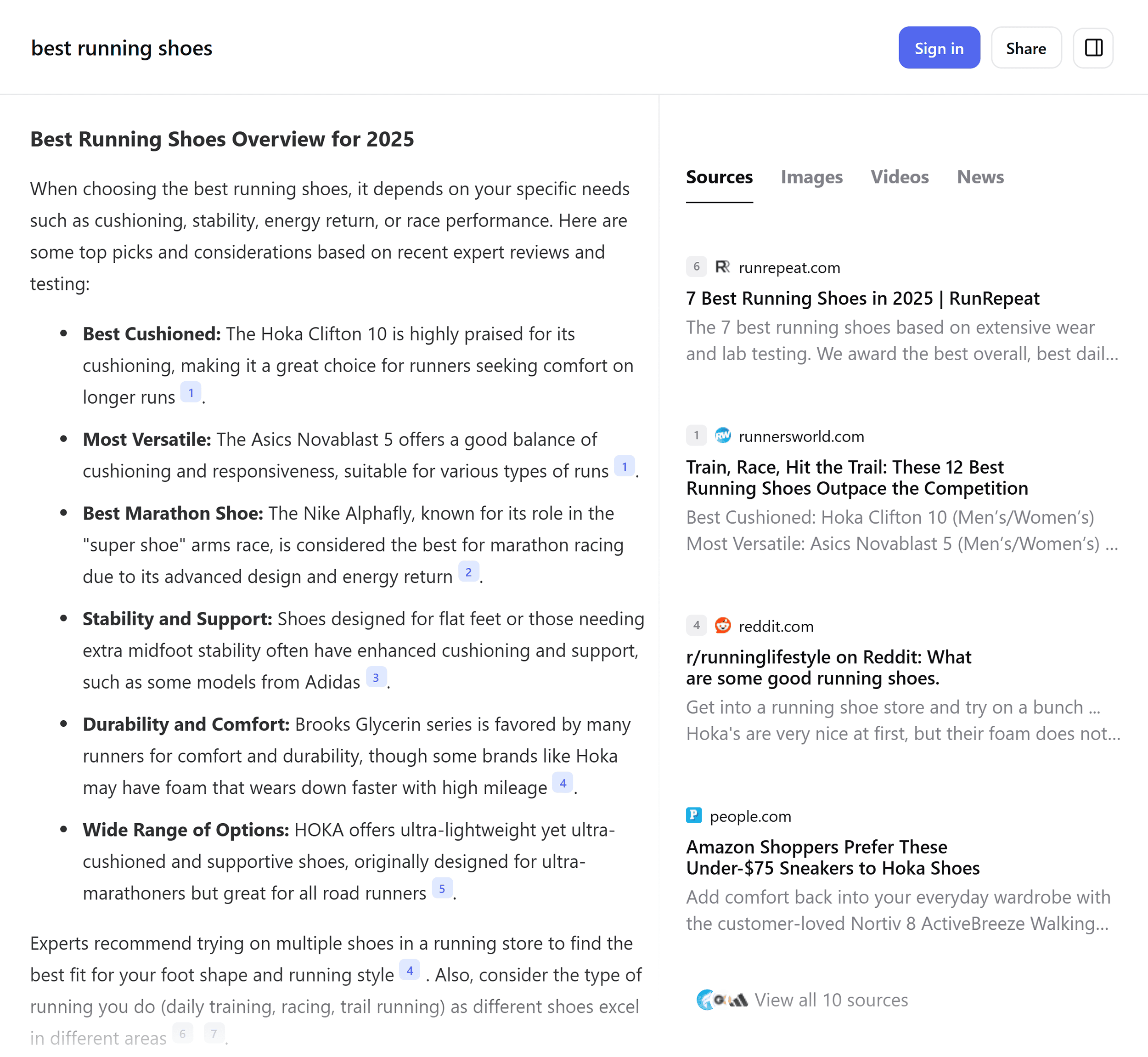 You – Best running shoes