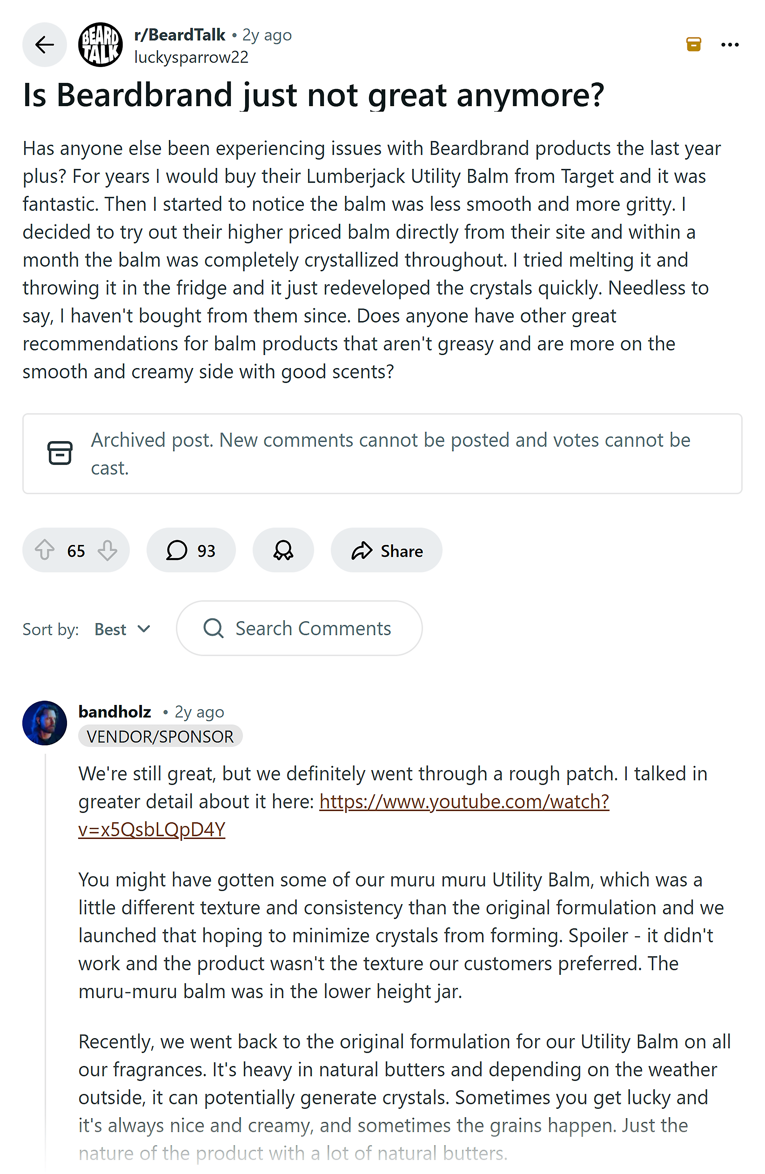 Reddit – Handle criticism transparently