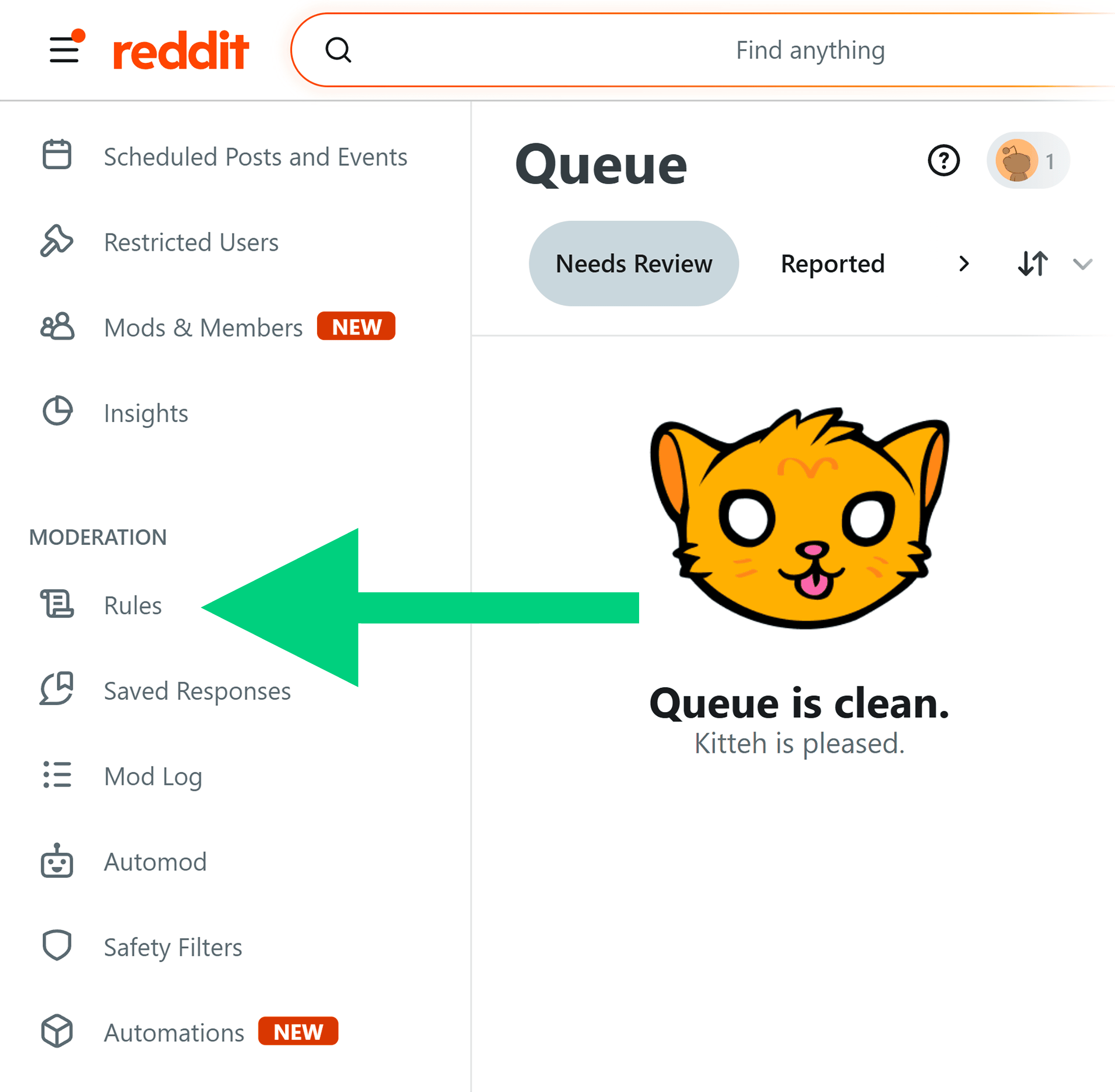 Reddit – Moderation – Rules