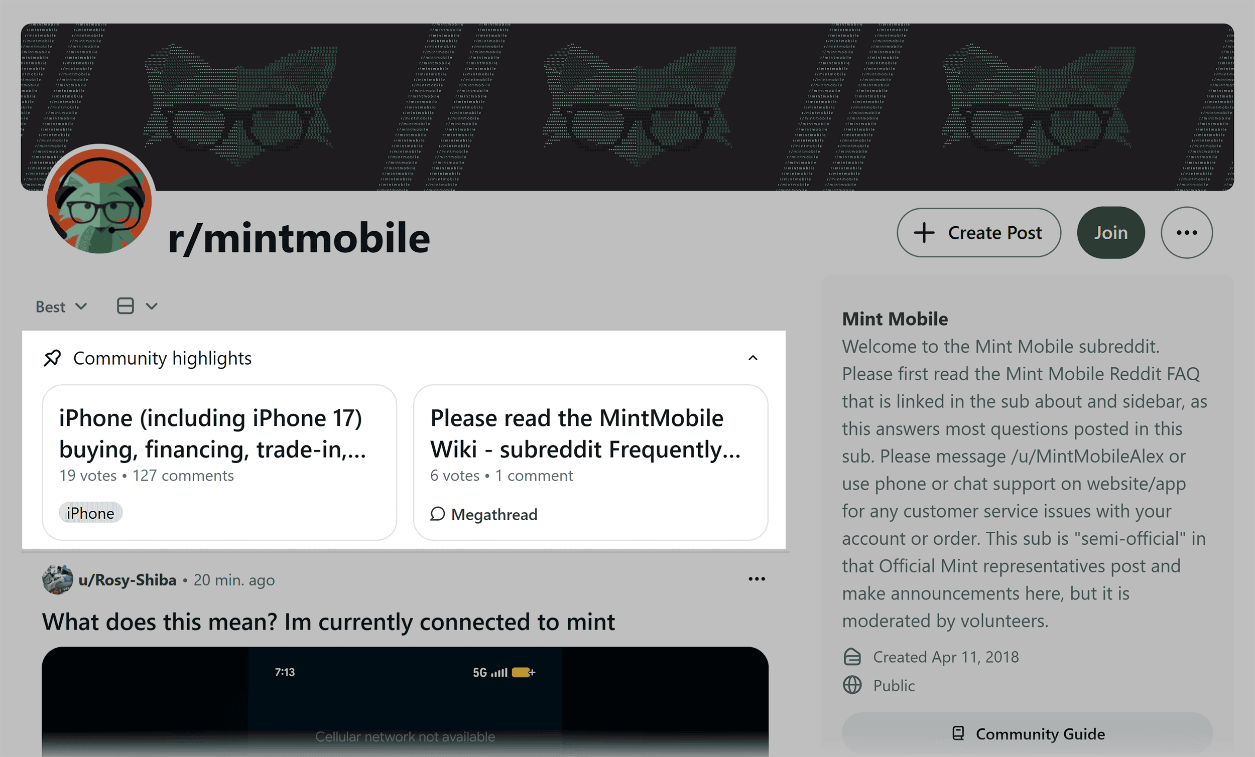 Reddit – r/mintmobile – Community highlights