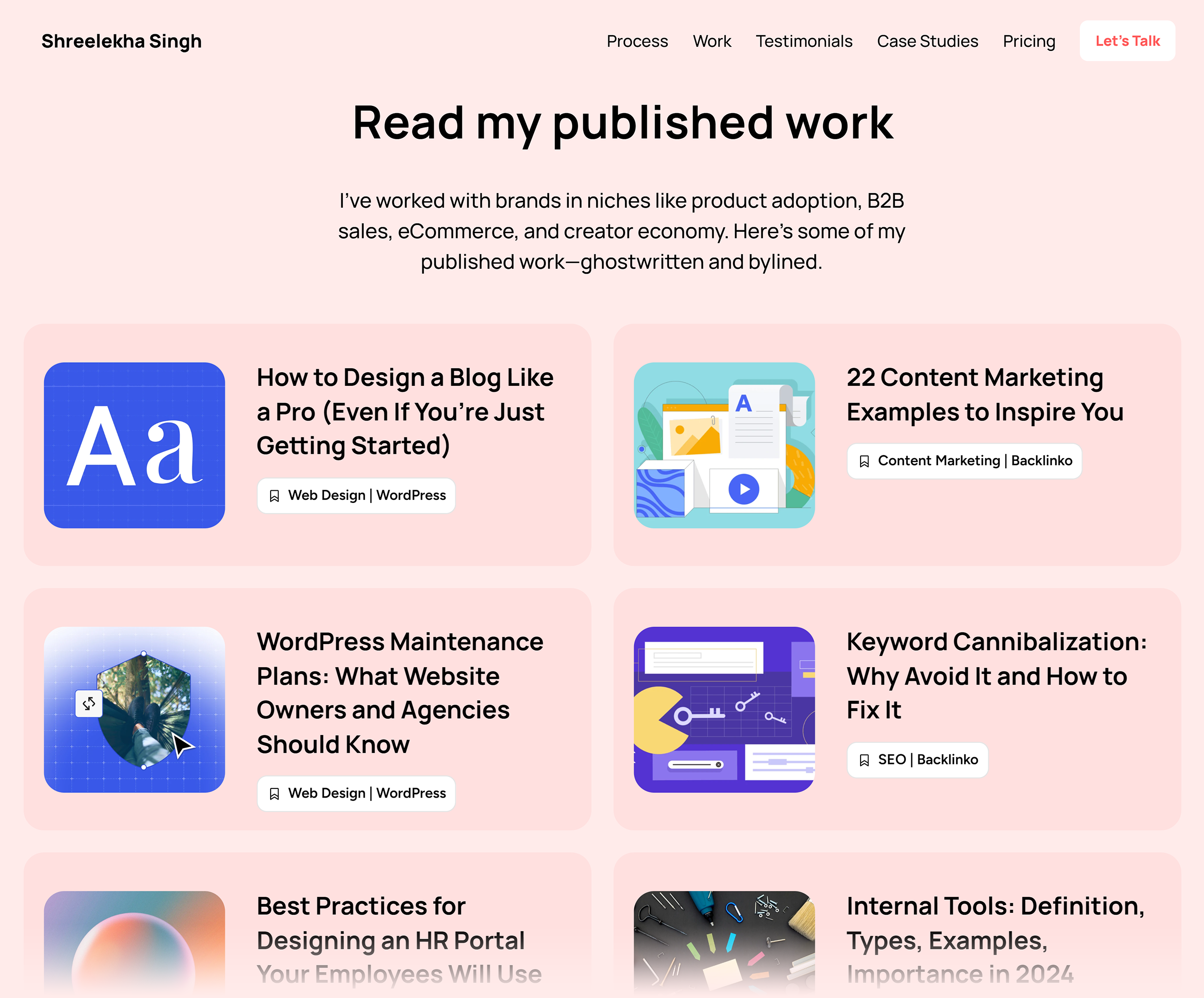 Shreelekha Singh – Work samples