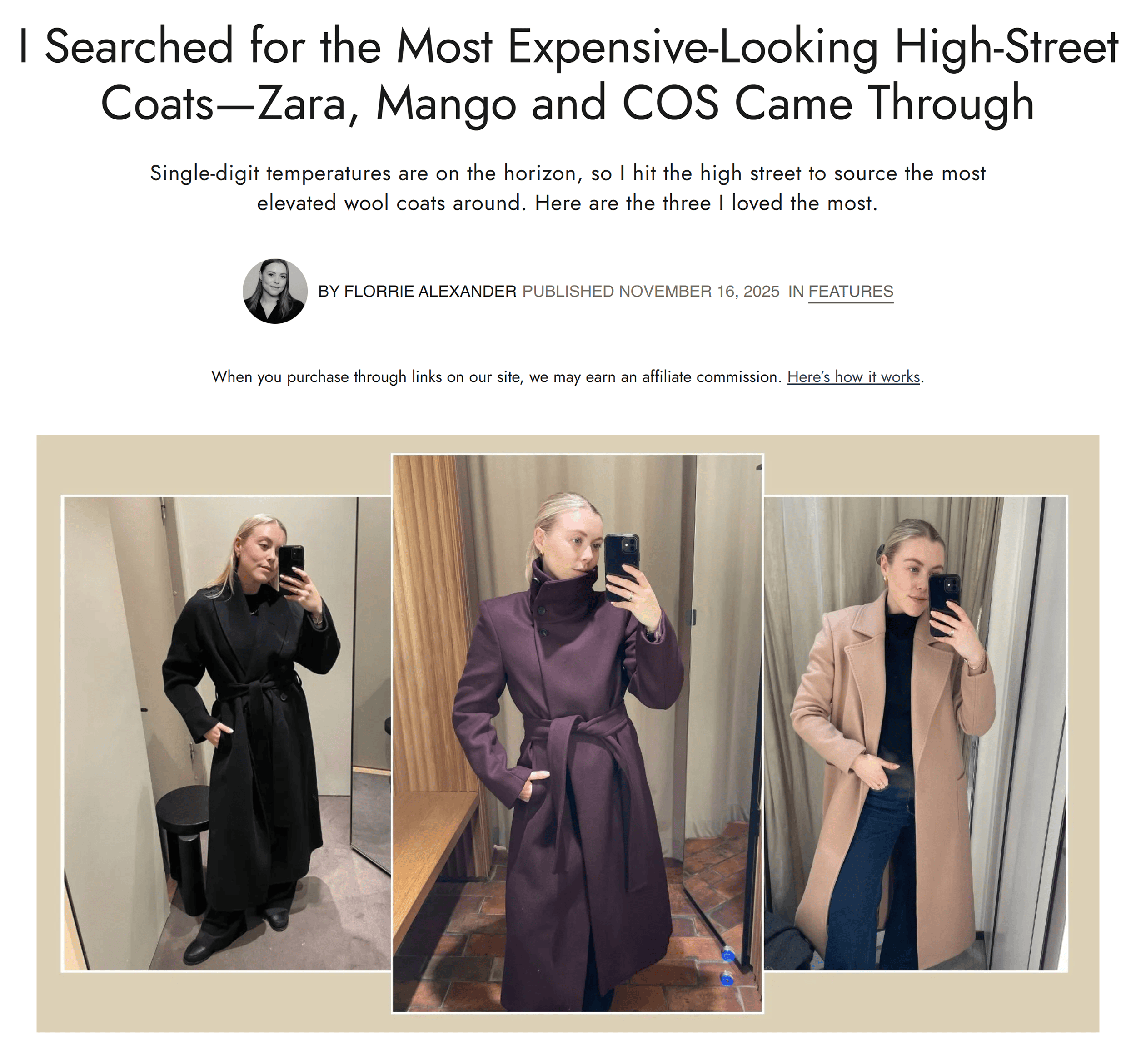 Who What Wear – Provide information