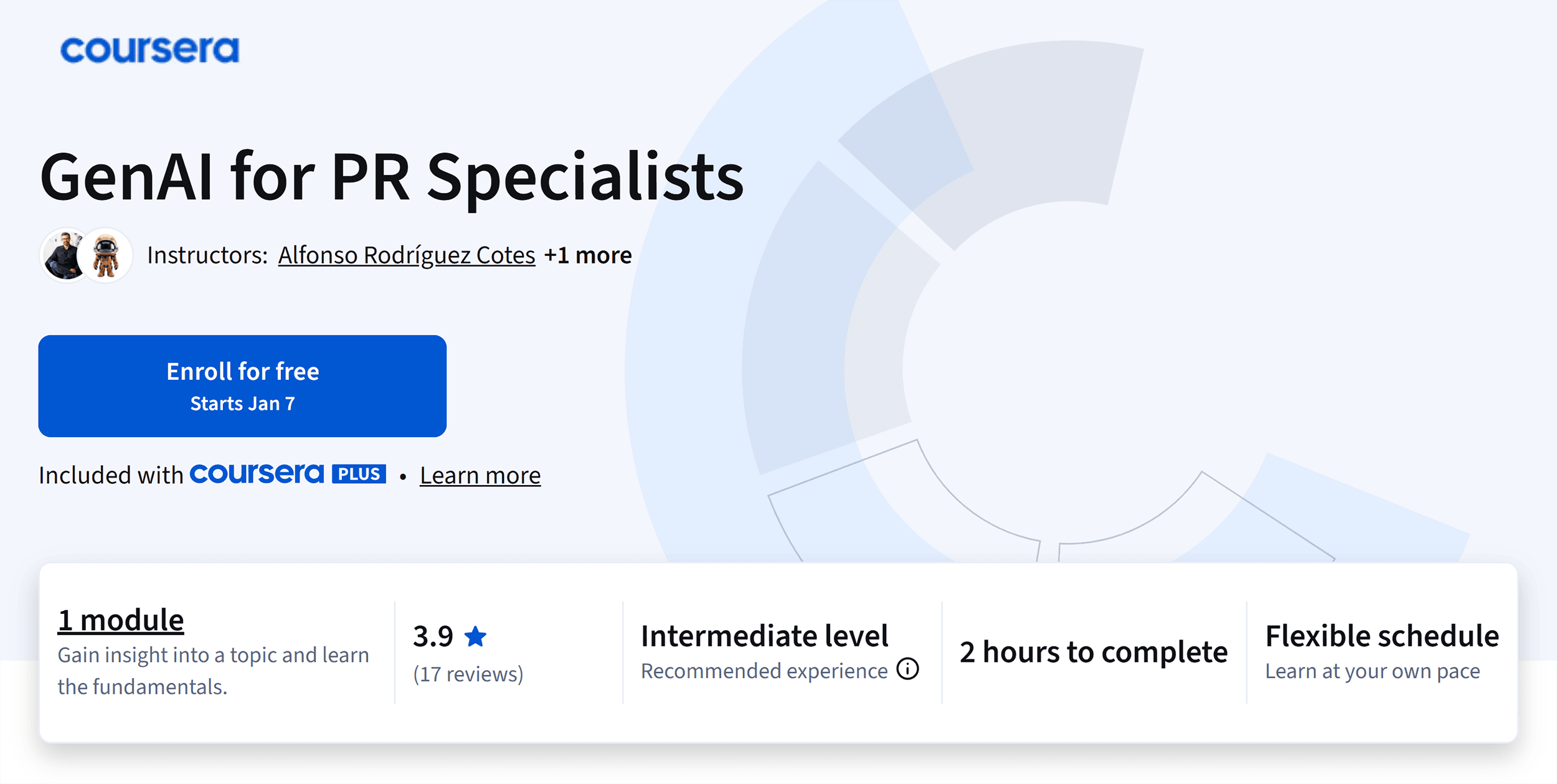 Coursera – GenAI for PR Specialists