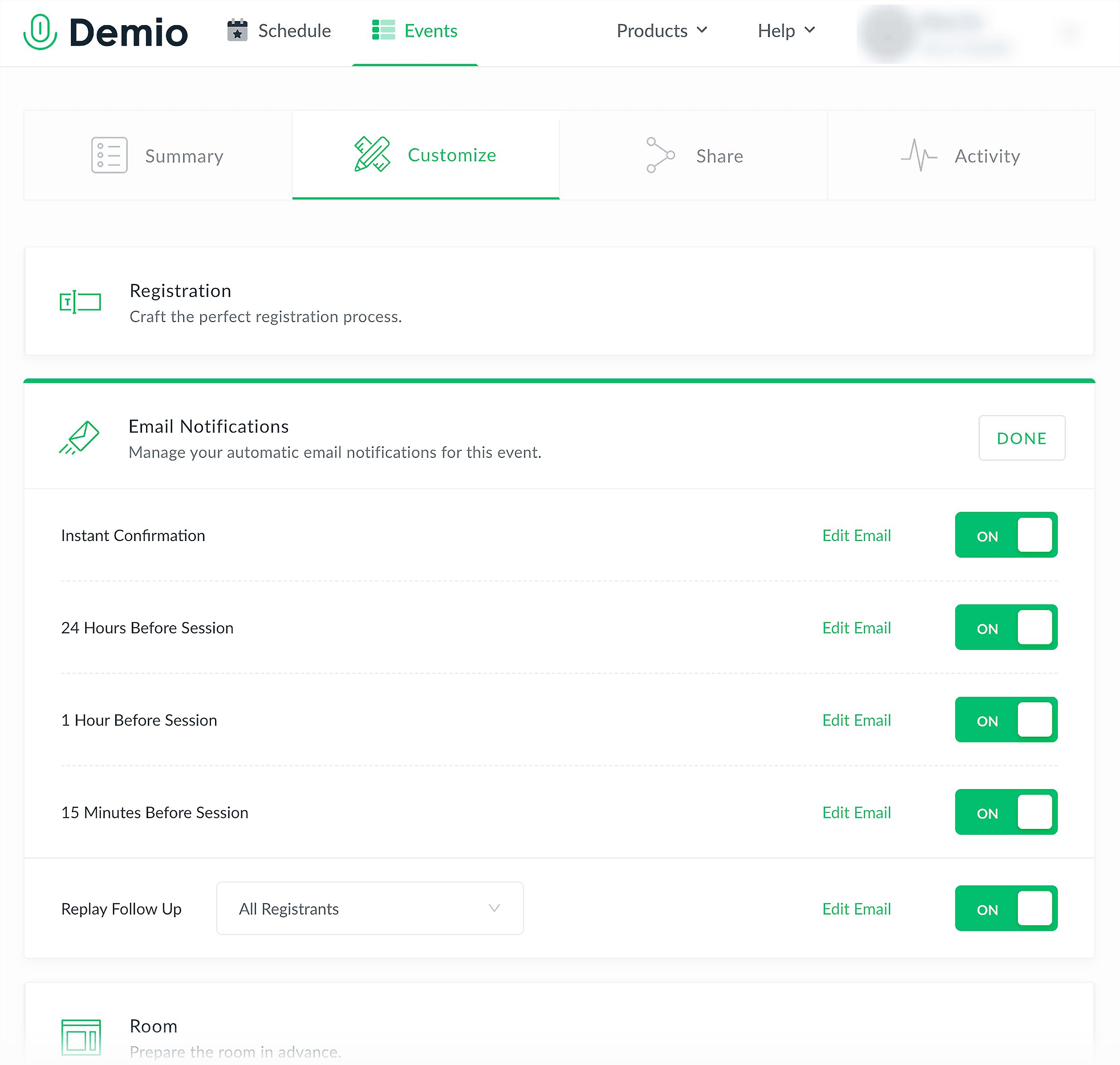 Demio – Automate marketing emails