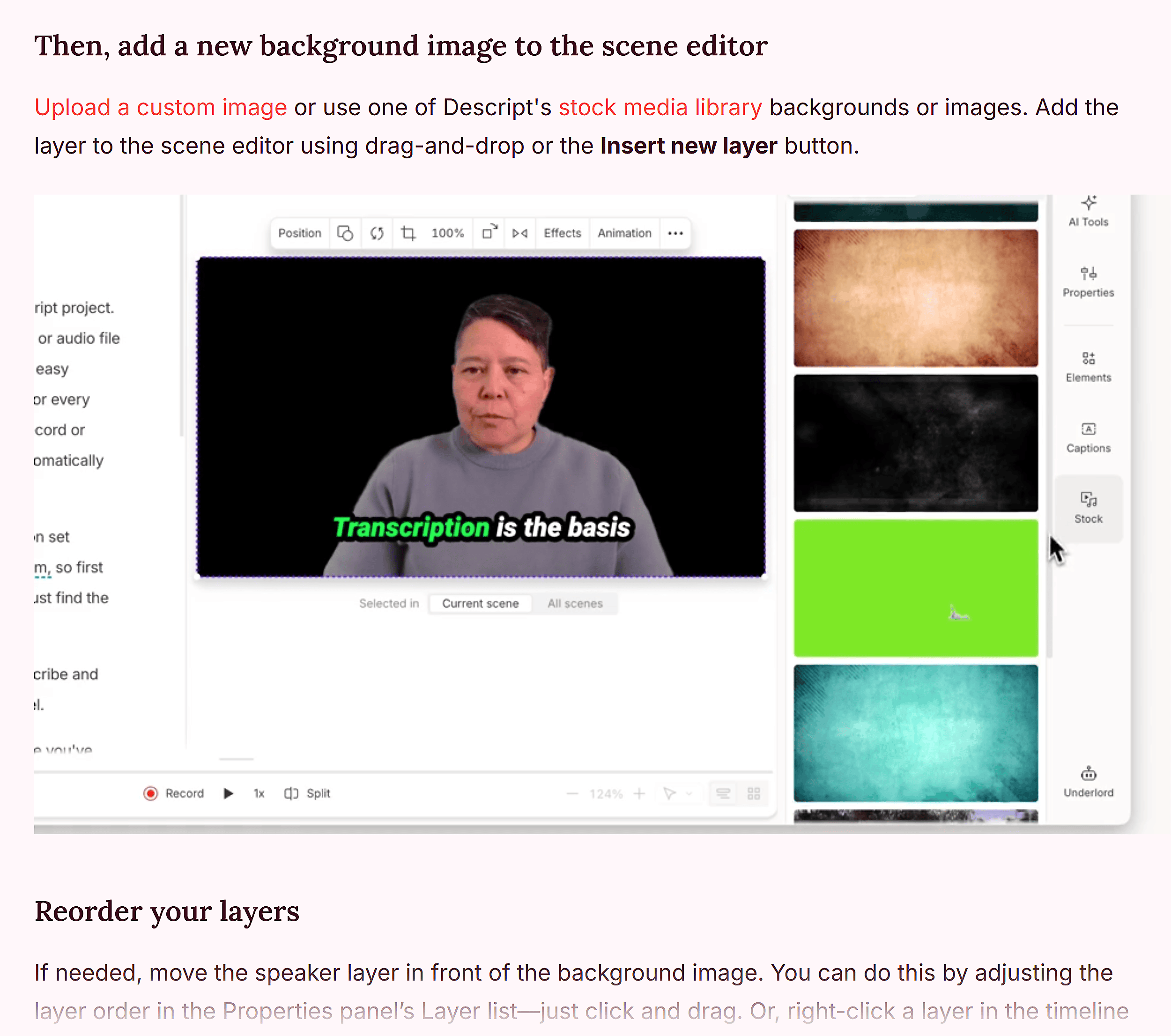 Descript – Short screen capture