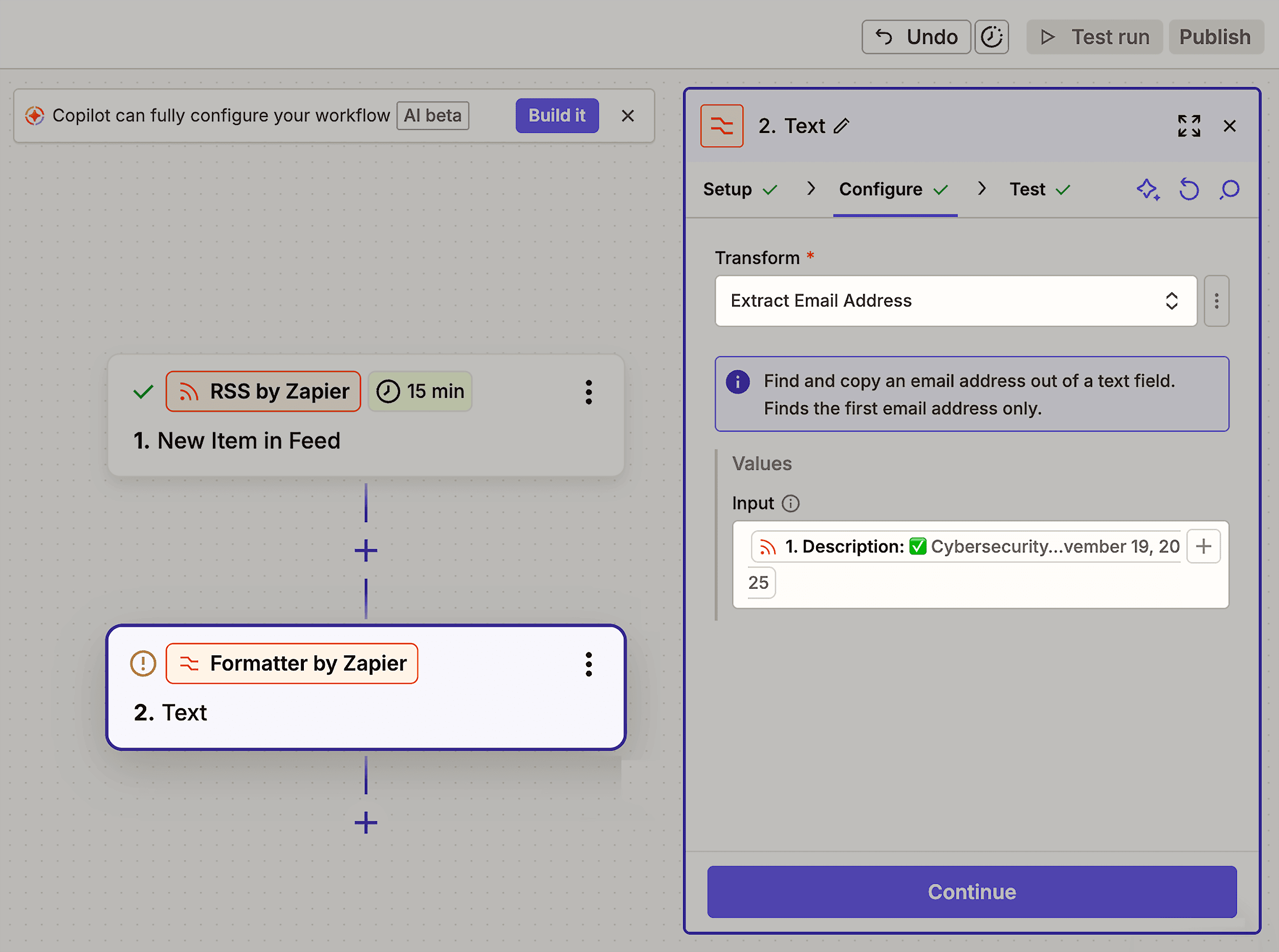Extract email address