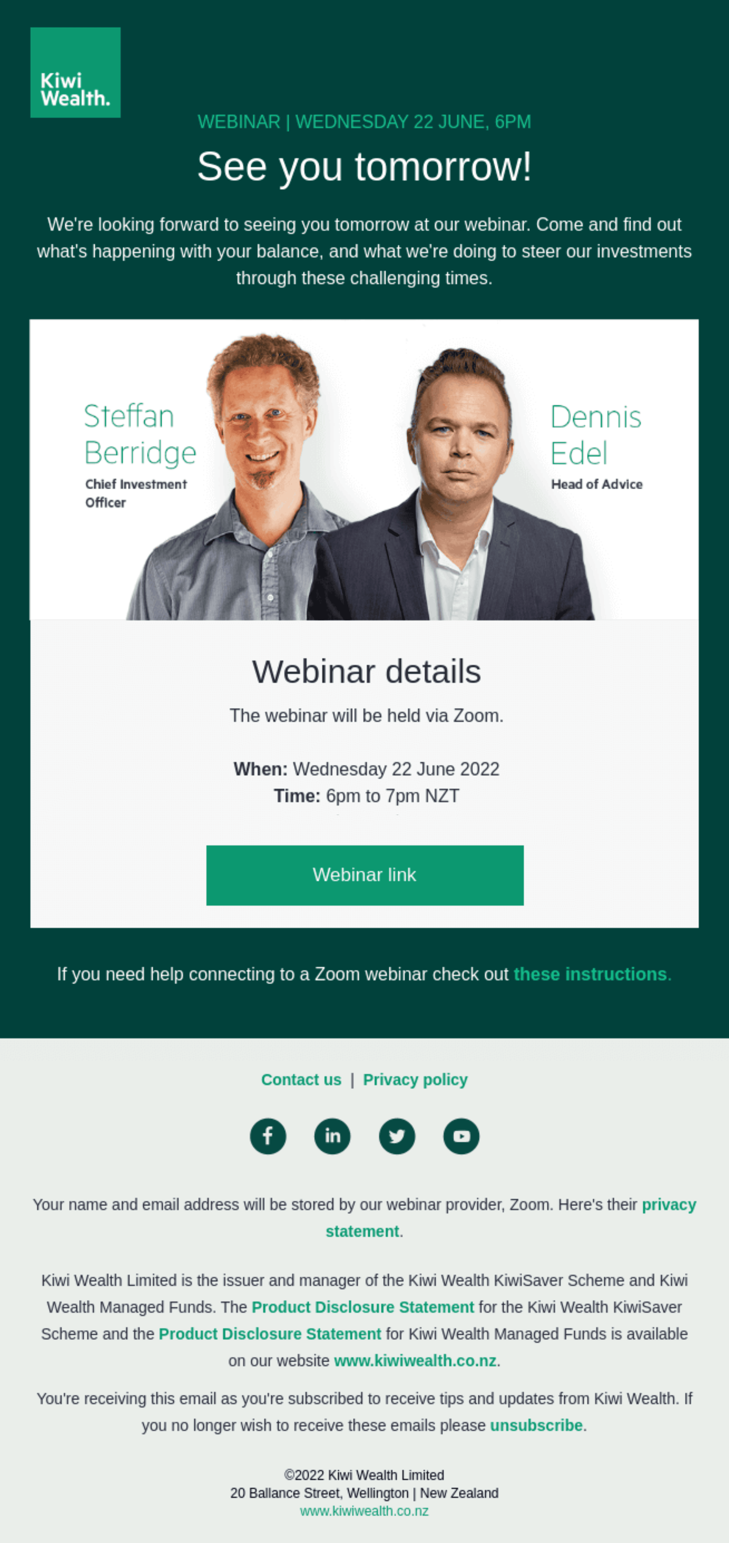 Great email reminder