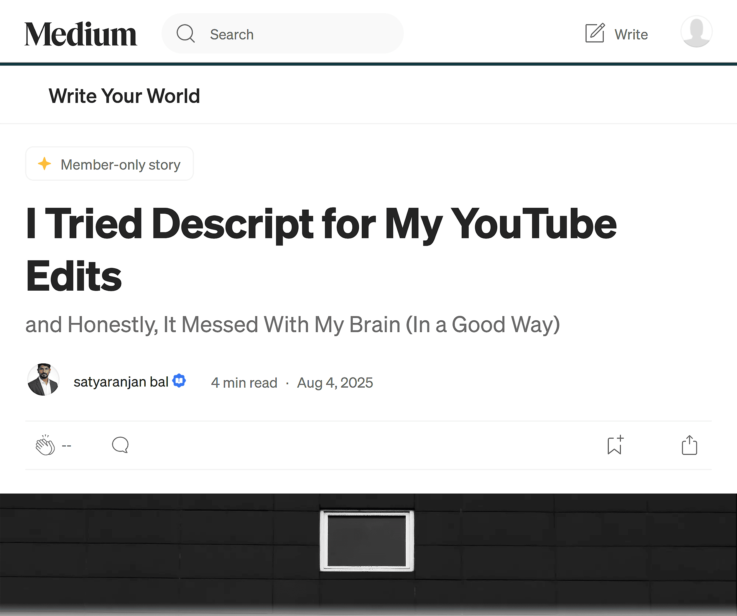Medium – Descript article
