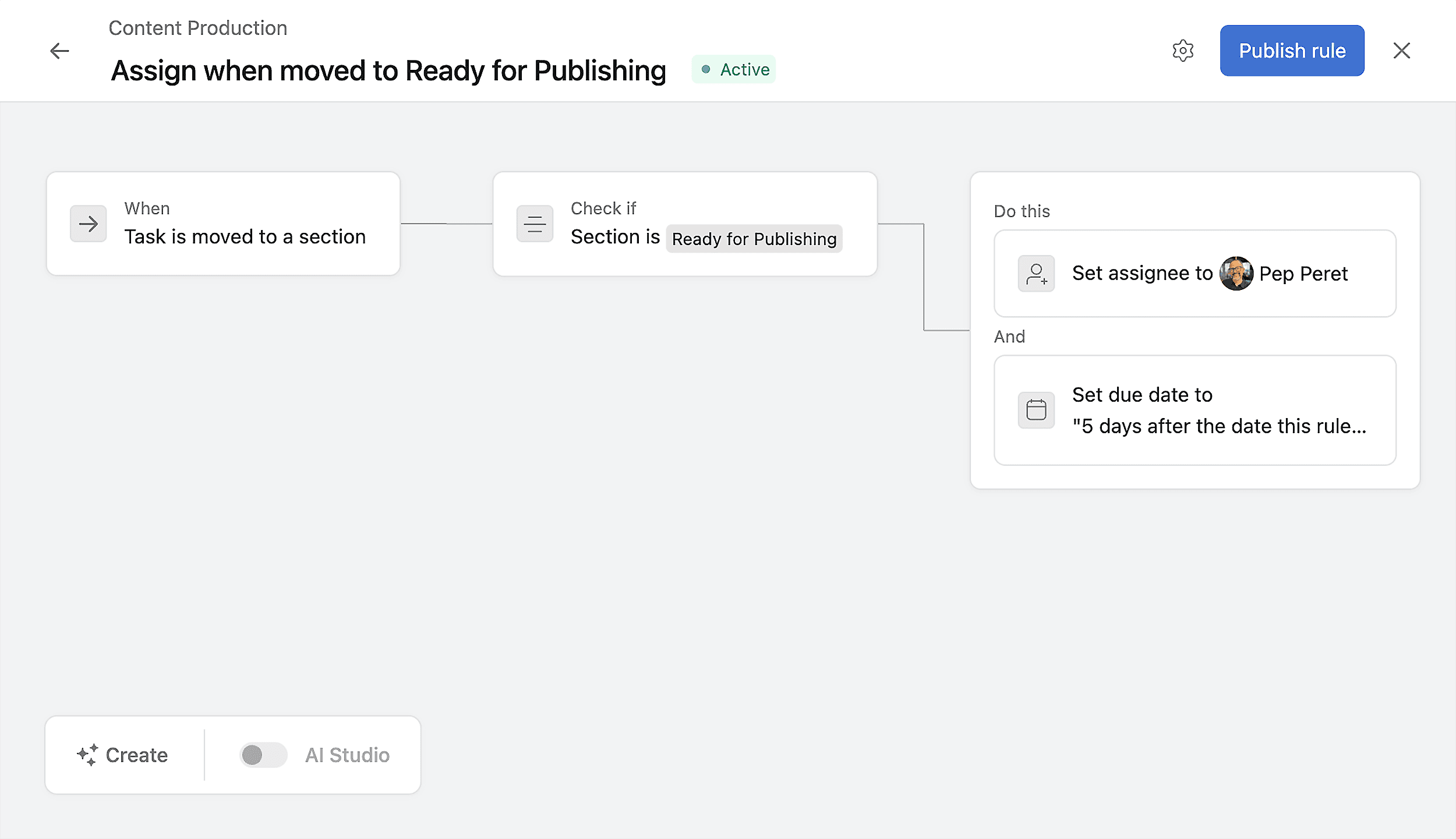 Set a rule to auto-assign