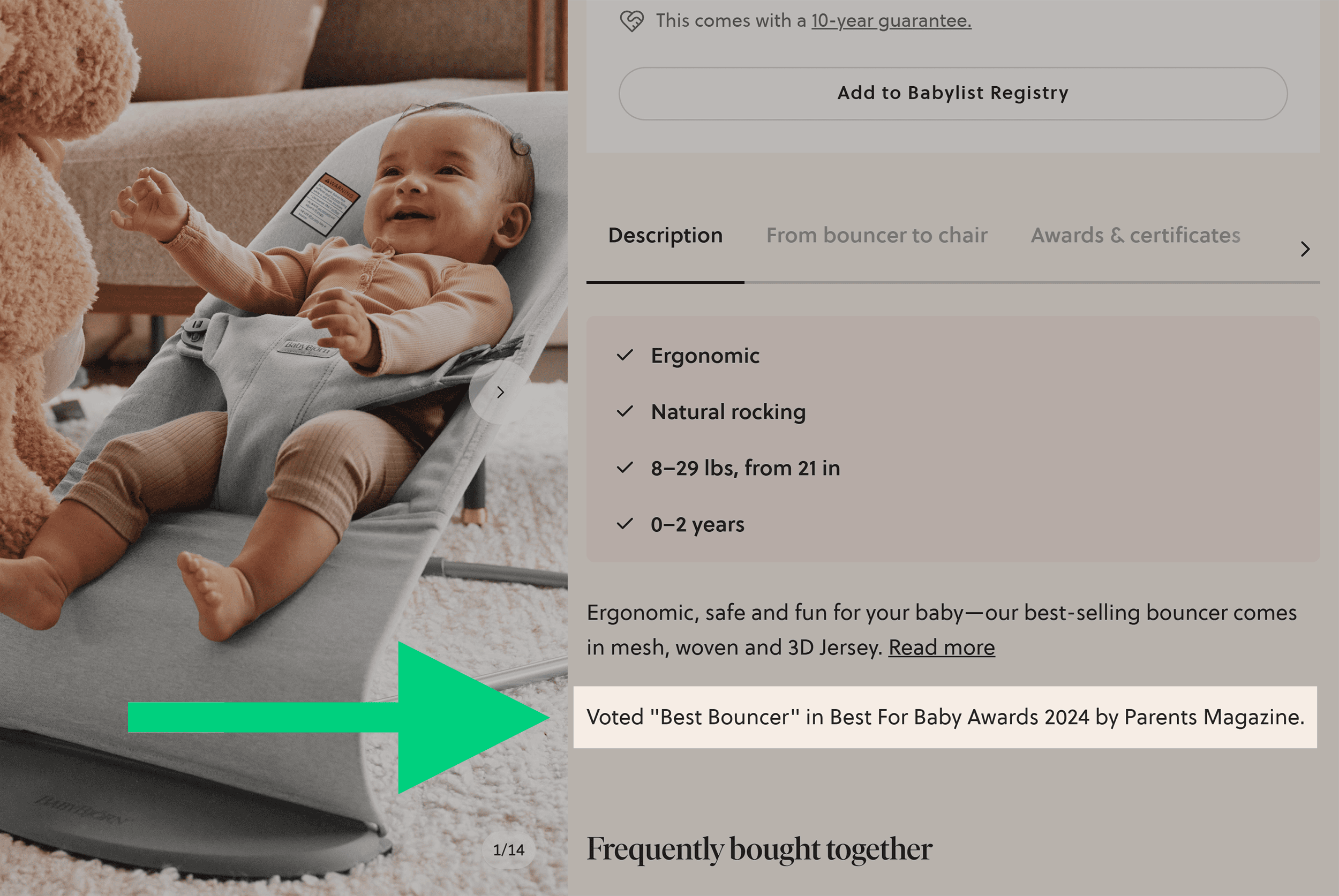 BabyBjorn – Parents Magazine Award
