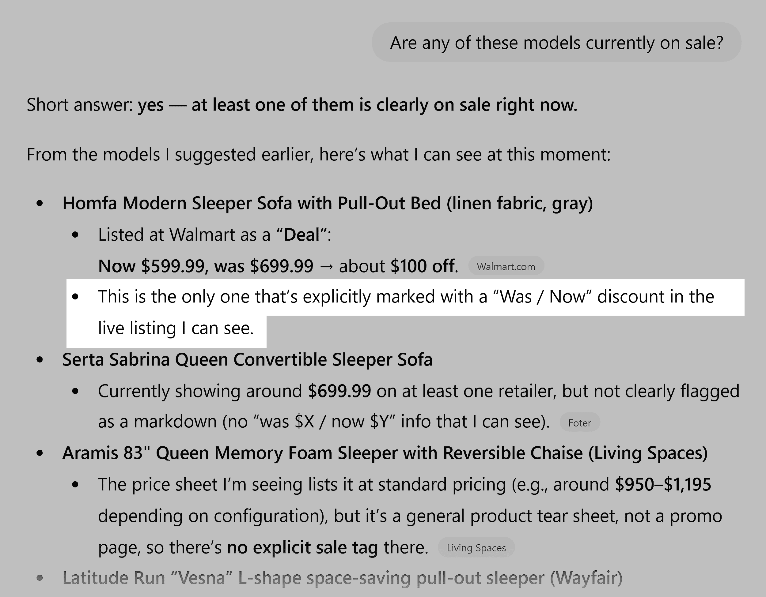 ChatGPT – Currently on sale