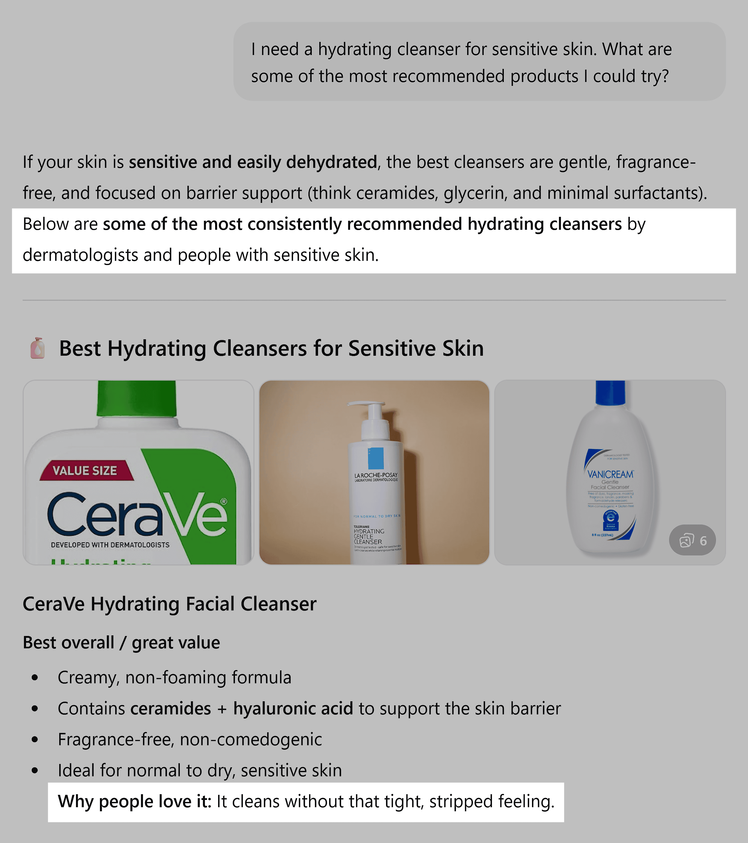 ChatGPT – Includes information from reviews