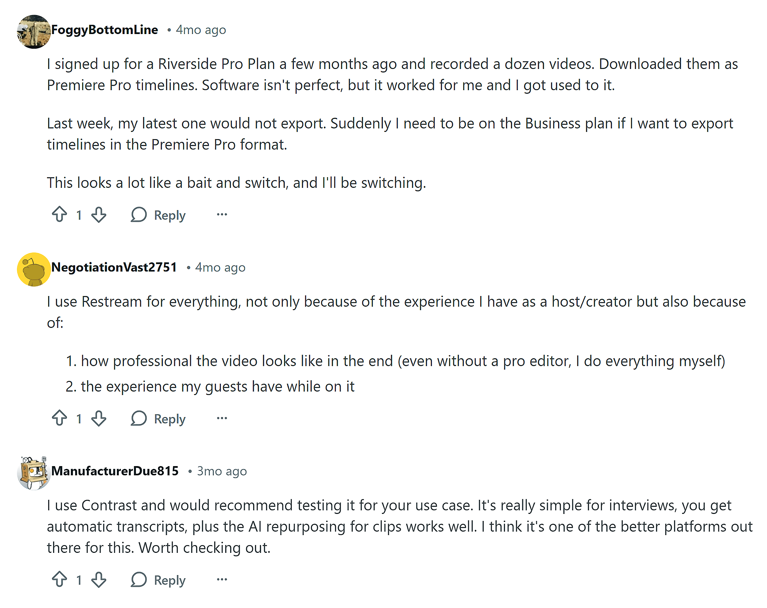 Reddit – r/podcasting – Benefit focused language