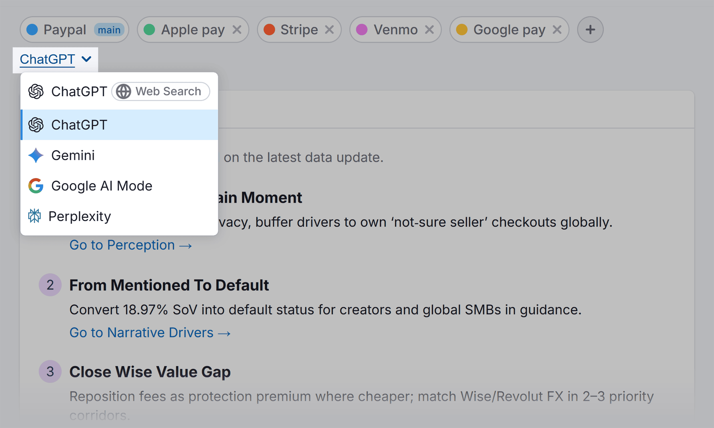 Brand Performance – Paypal – Select platform