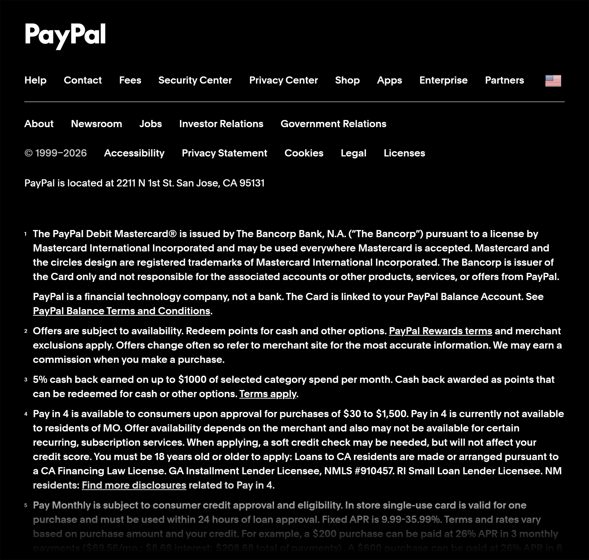 PayPal – Disclosure