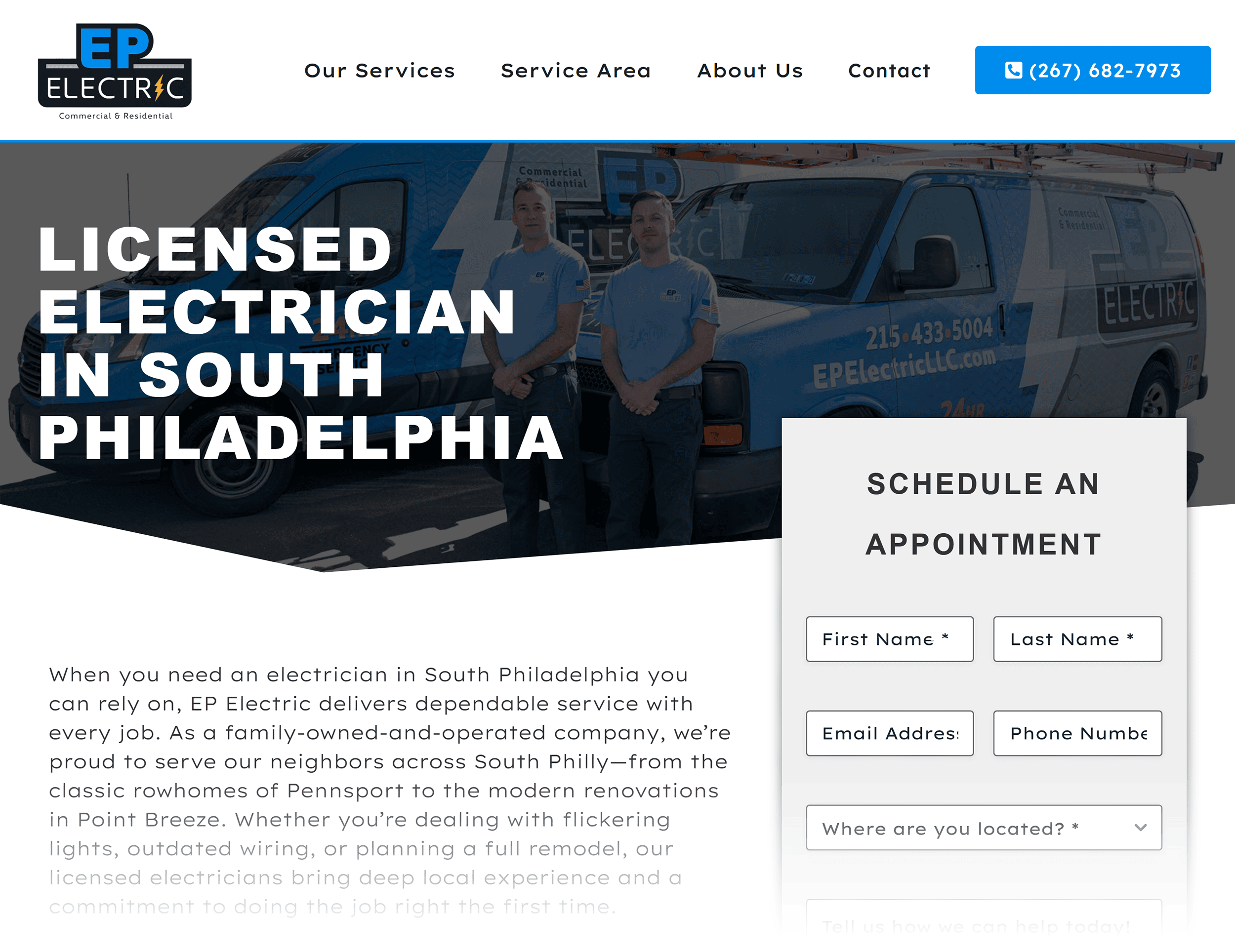 EP Electric – Licensed electrician in South Philadelphia